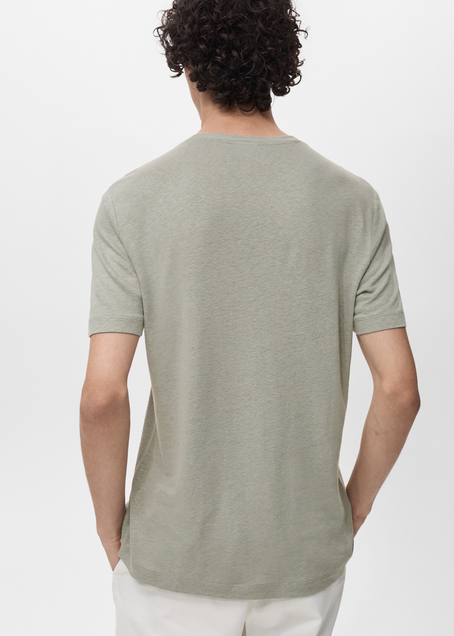 T-shirt lin slim-fit - Verso de l’article