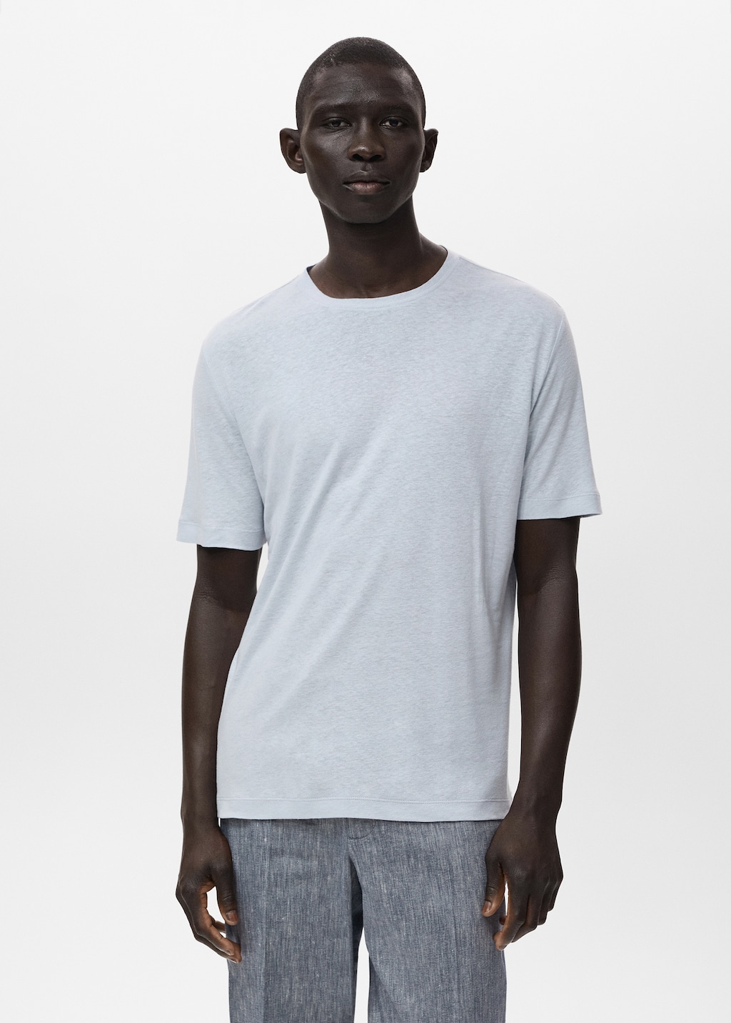 Linen slim-fit t-shirt