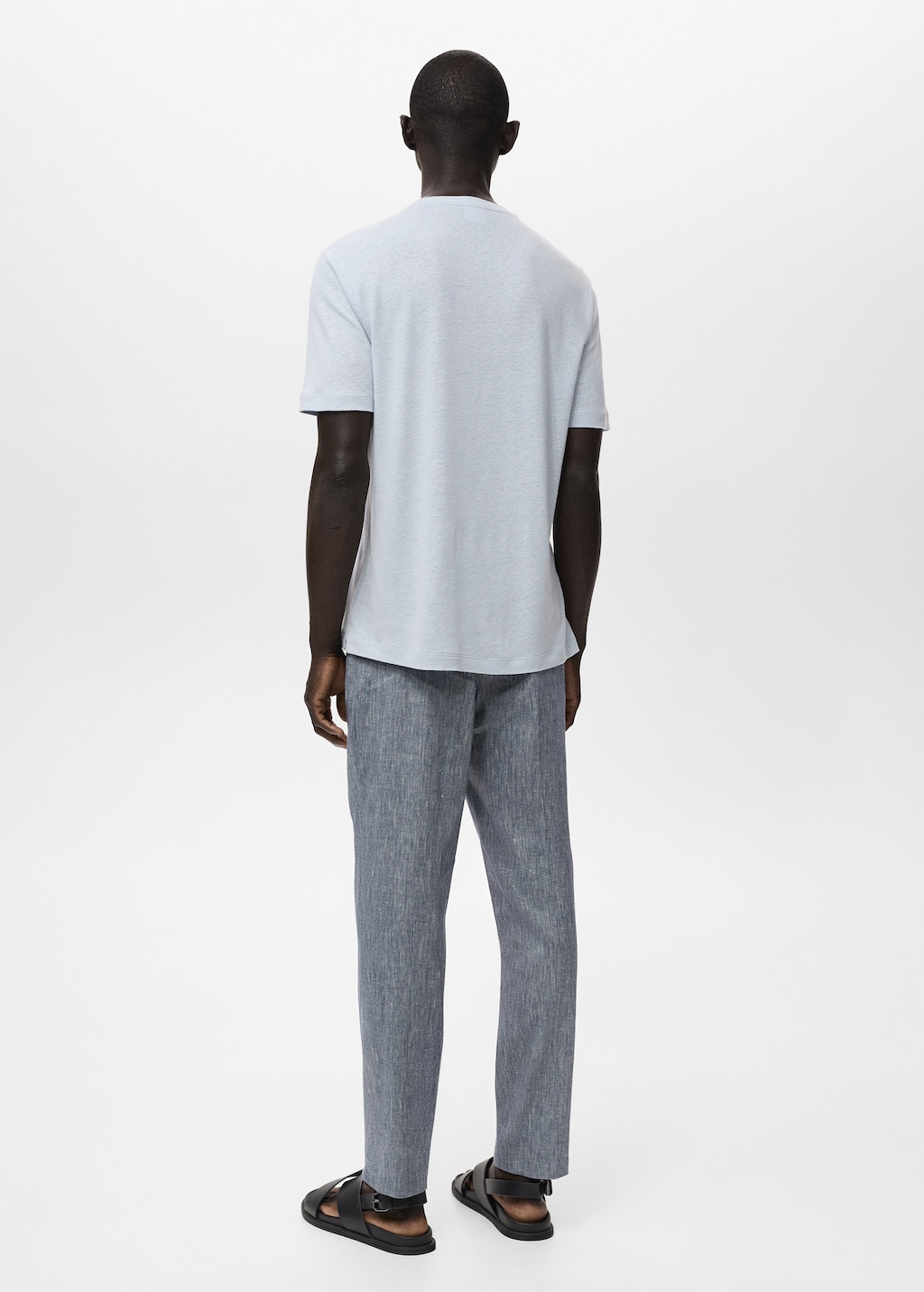 Linen slim-fit t-shirt