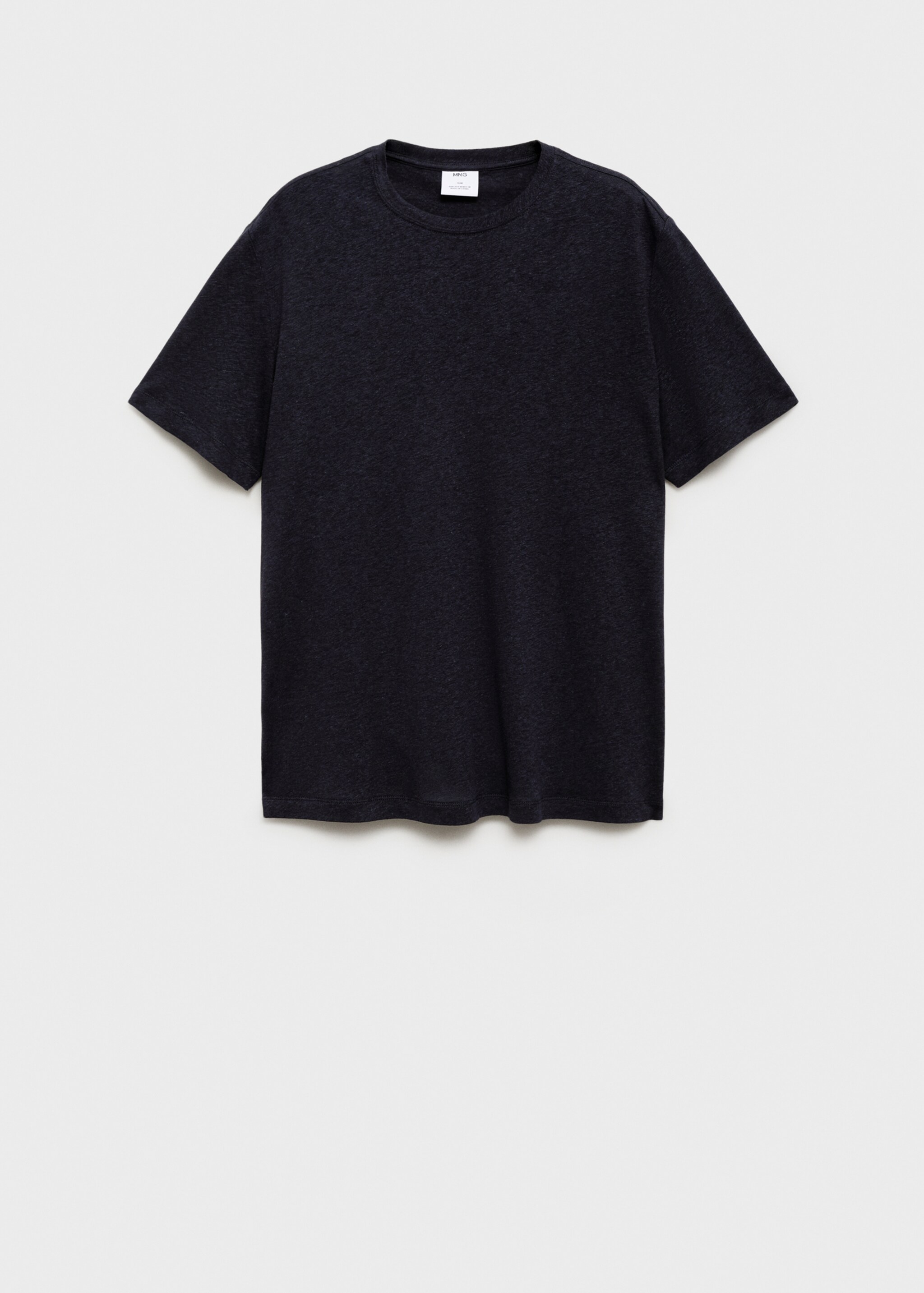 Linen slim-fit t-shirt - Article without model