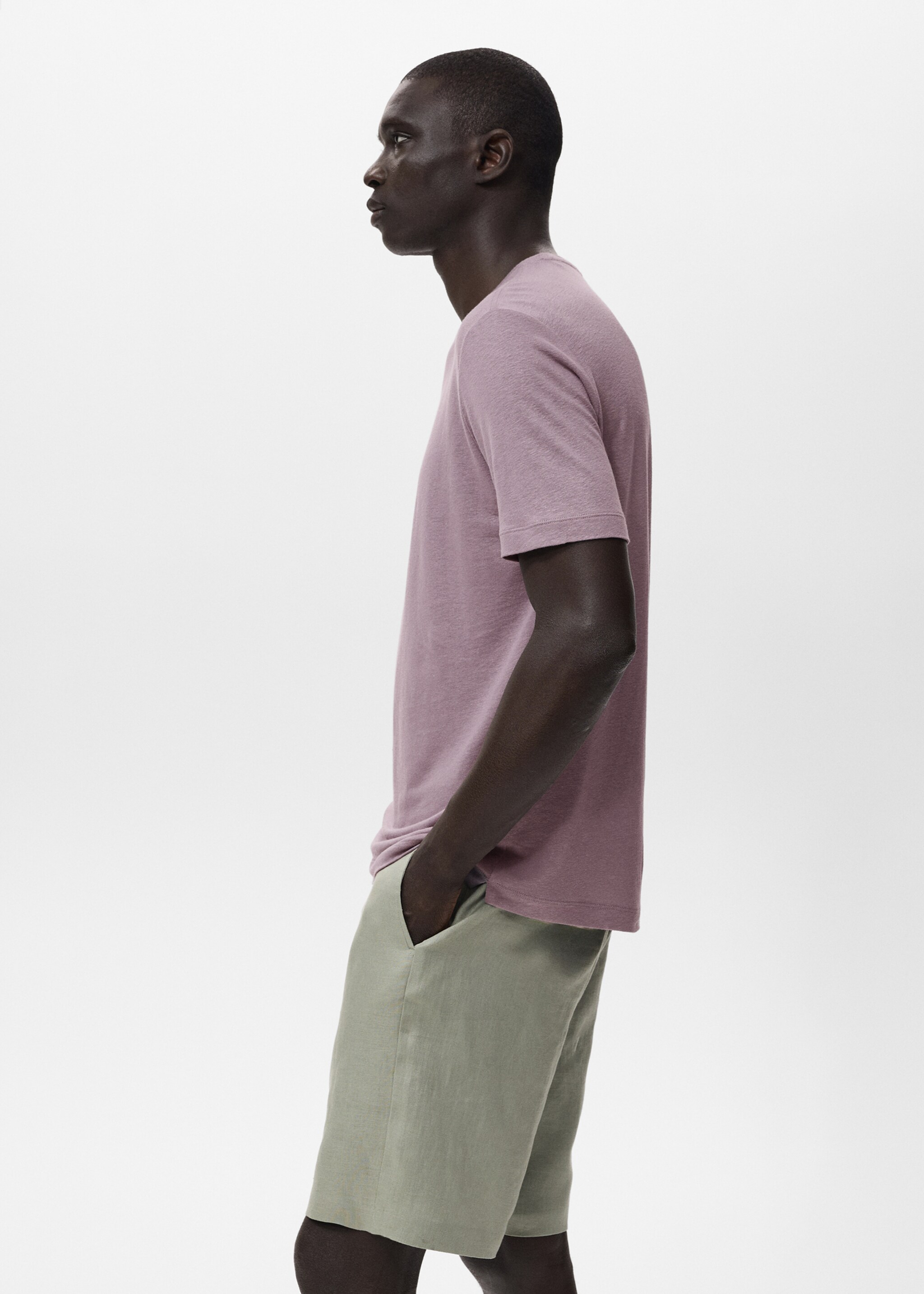 Camiseta lino slim fit - Detalle del artículo 2