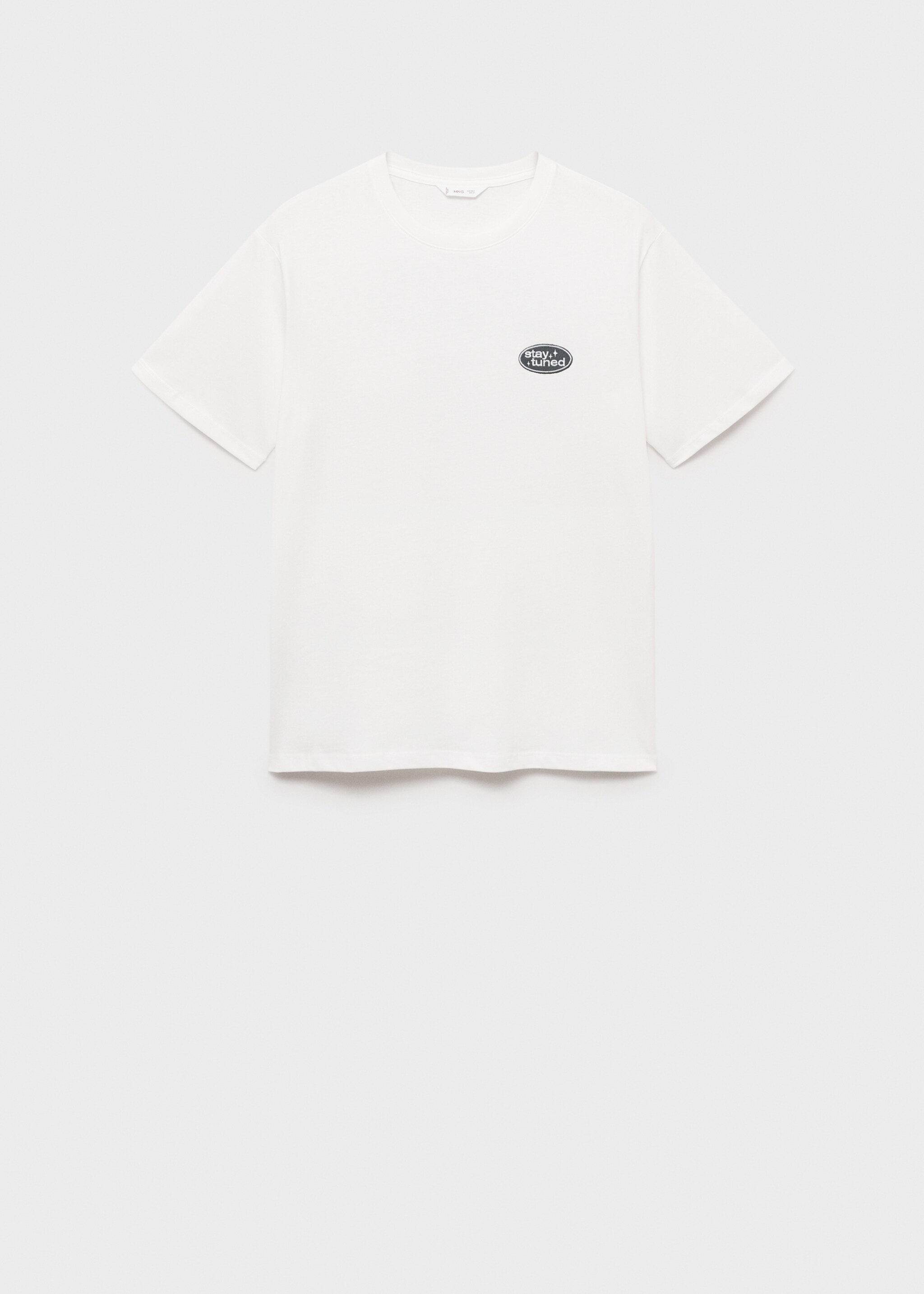 Embroidered printed T-shirt - Article without model