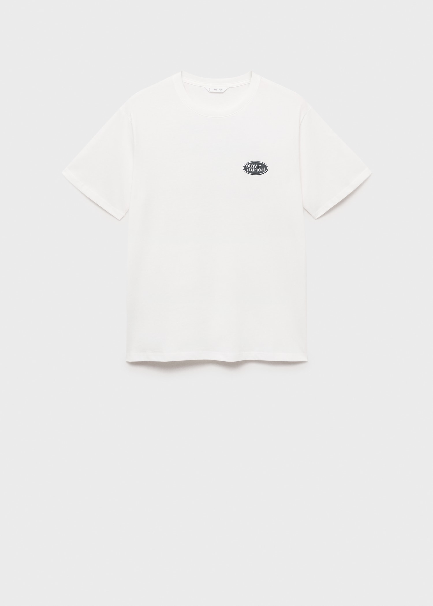 Embroidered printed T-shirt - Article without model