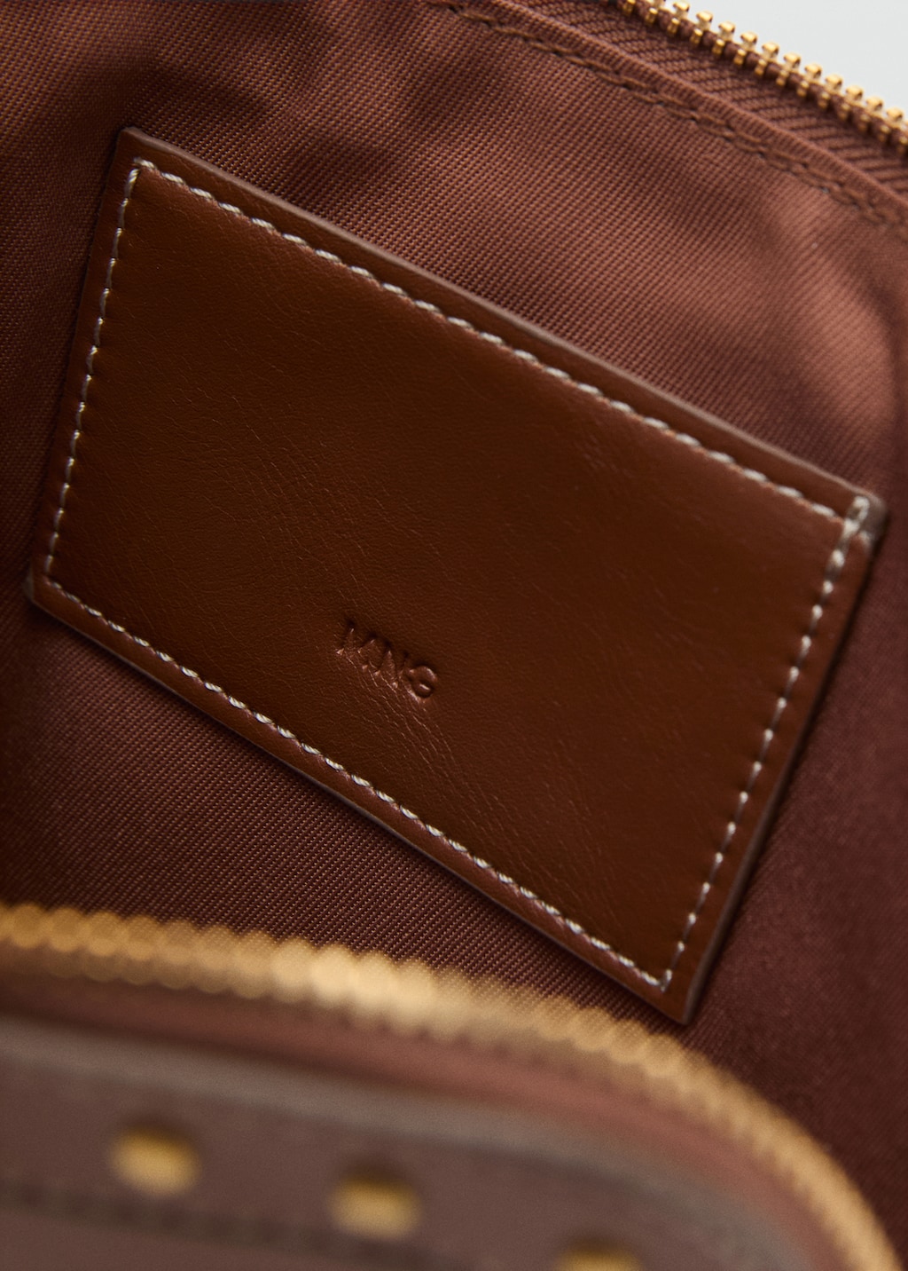 Studded faux-leather case