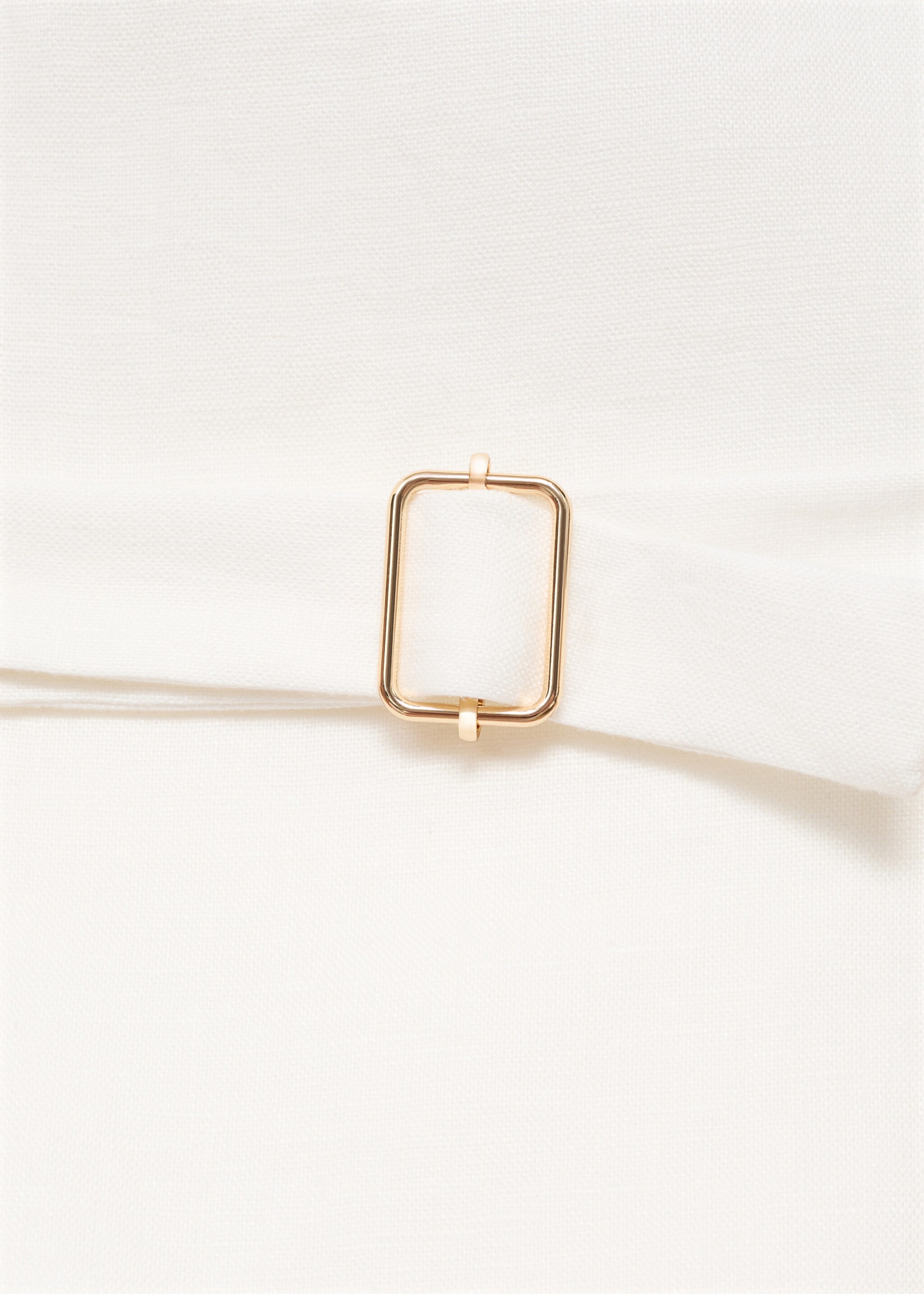 Suit-style linen jumpsuit - Details of the article 0