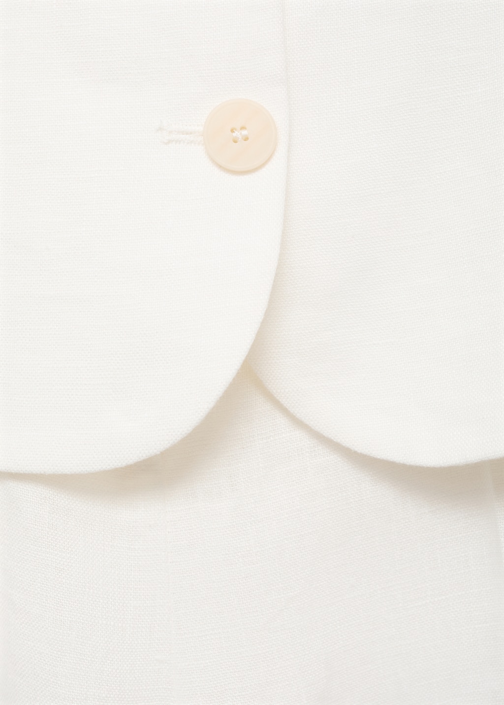 Suit-style linen jumpsuit