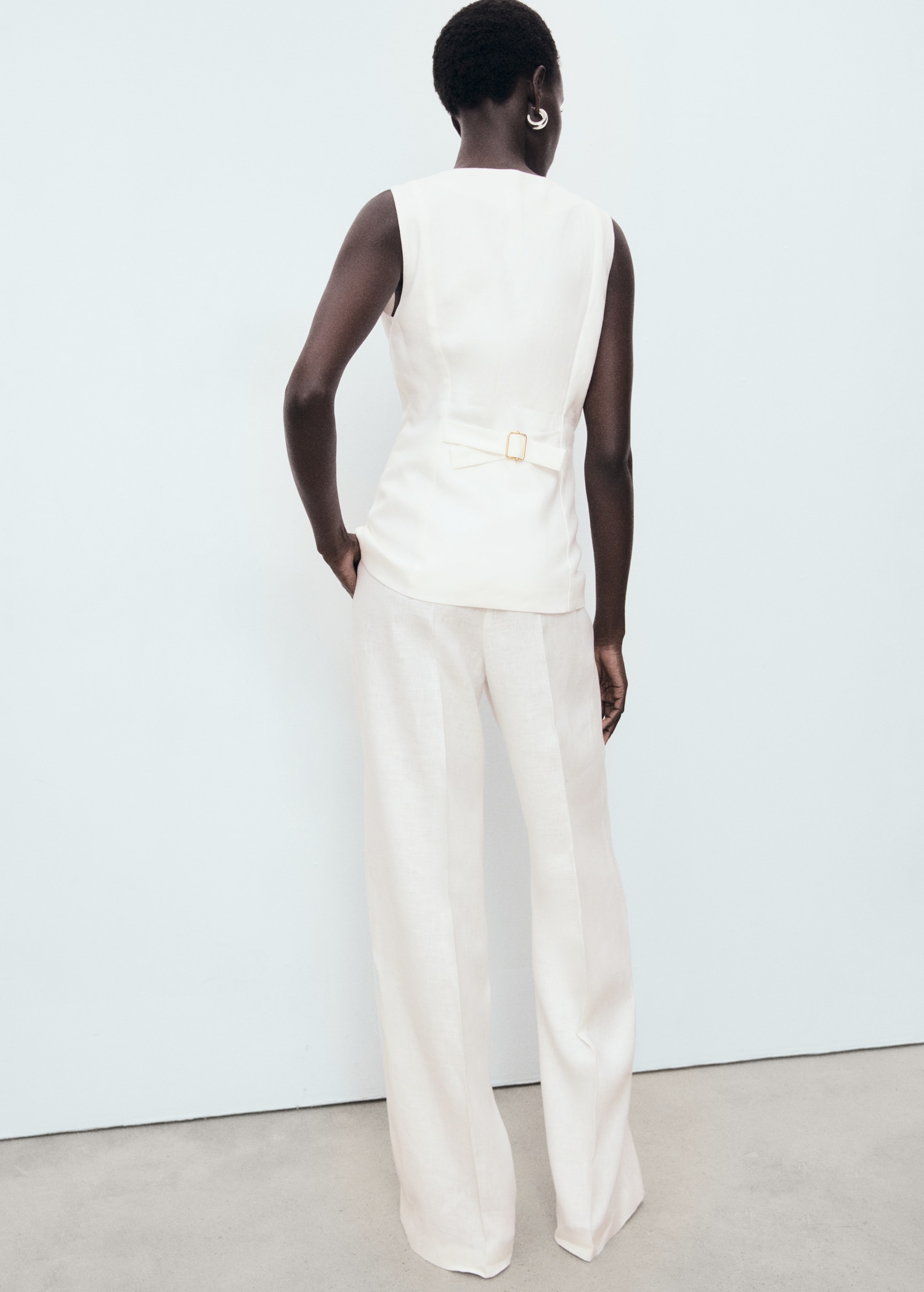 Combinaison en lin style tailleur - Verso de l’article