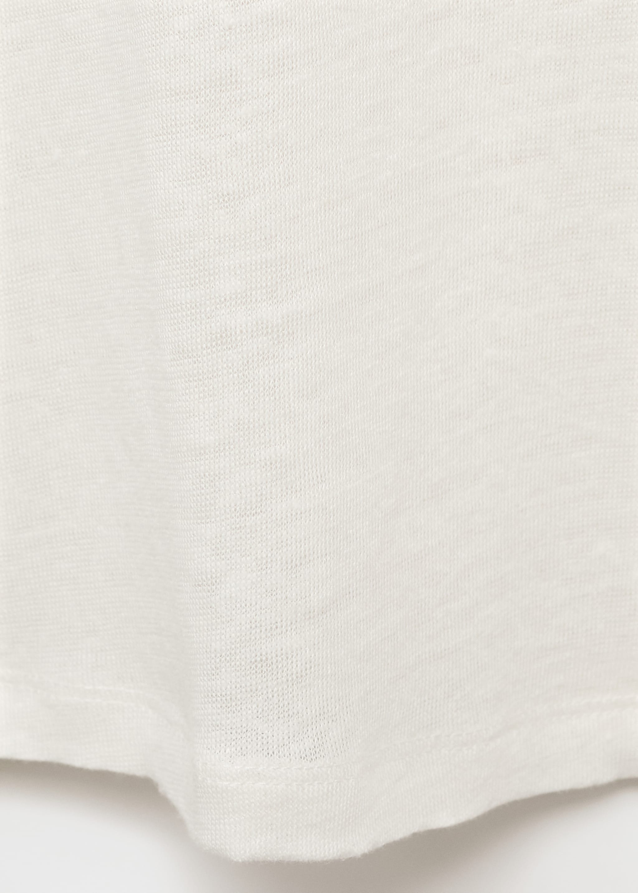 Camiseta lino cuello pico - Detalle del artículo 0