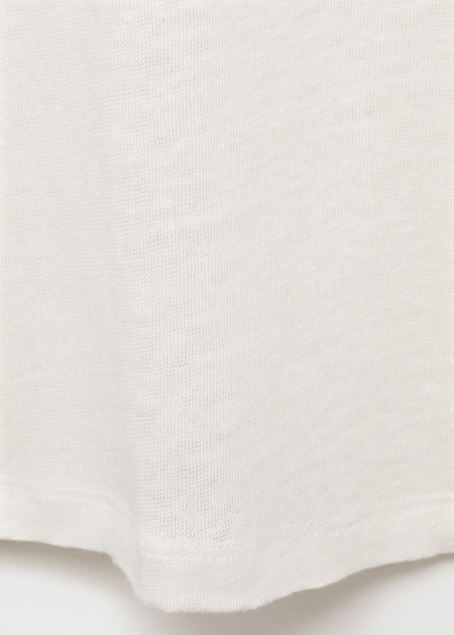 Camiseta lino cuello pico - Detalle del artículo 0