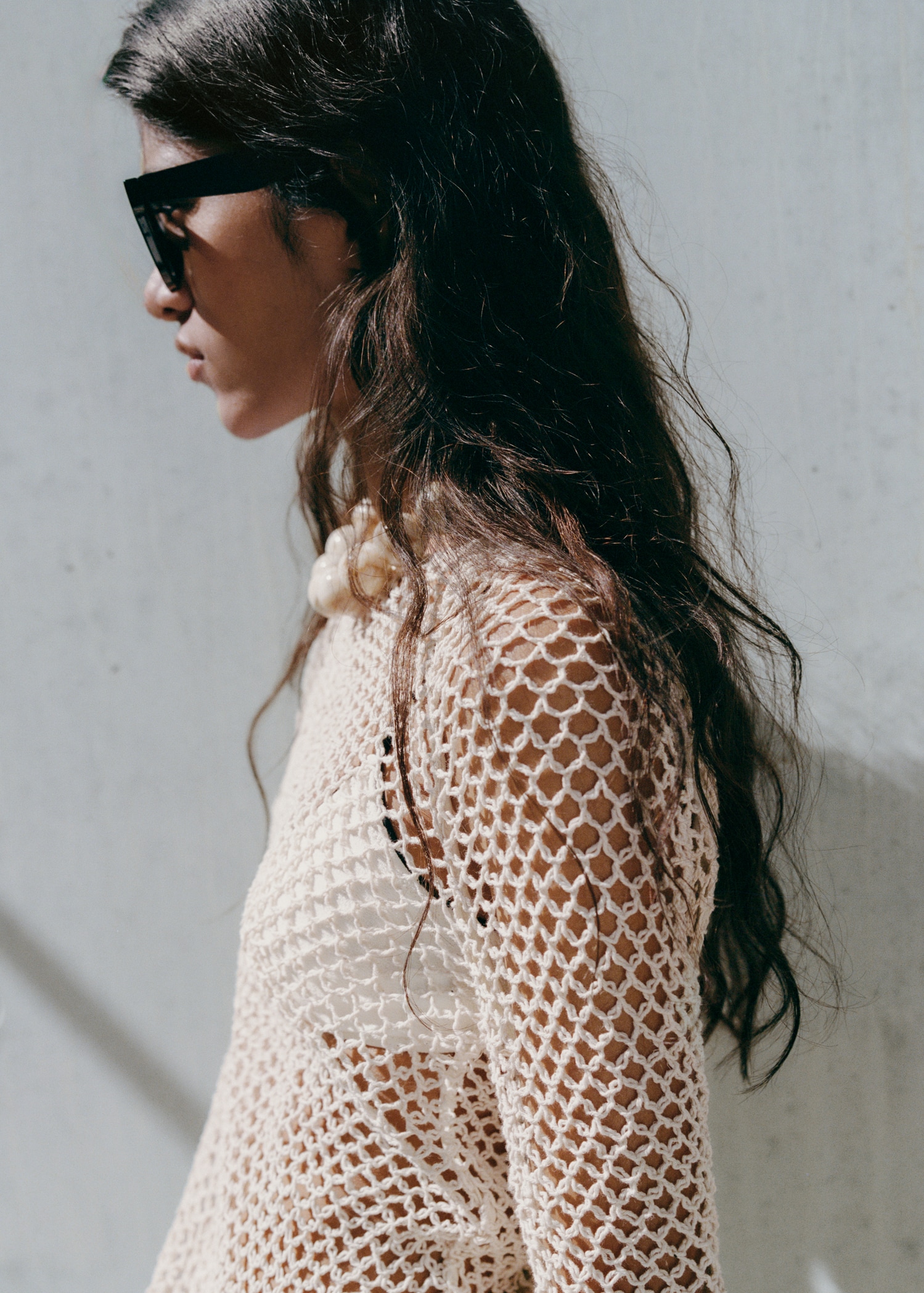 Long-sleeved crochet sweater - Details of the article 6