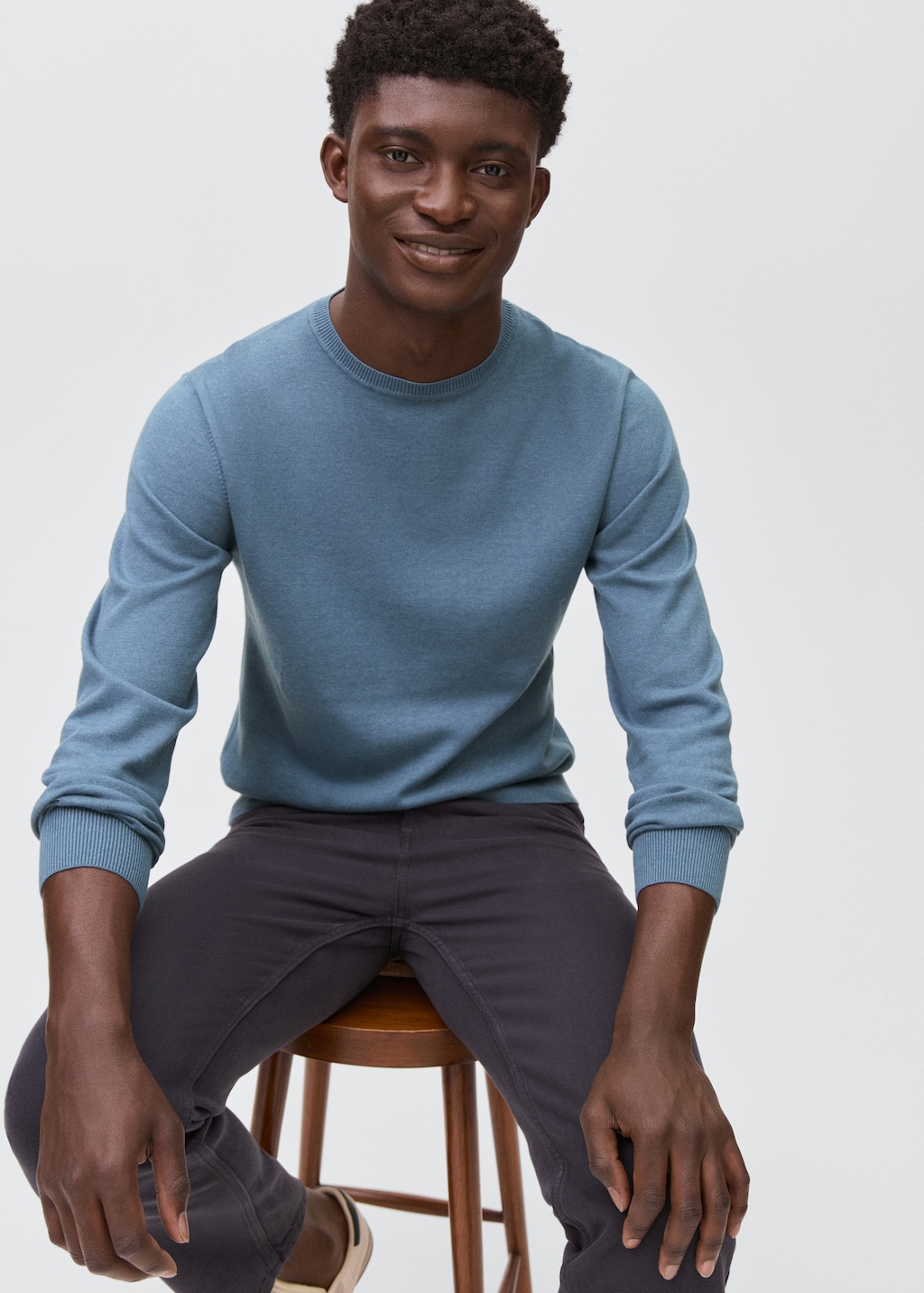 Knitted cotton sweater