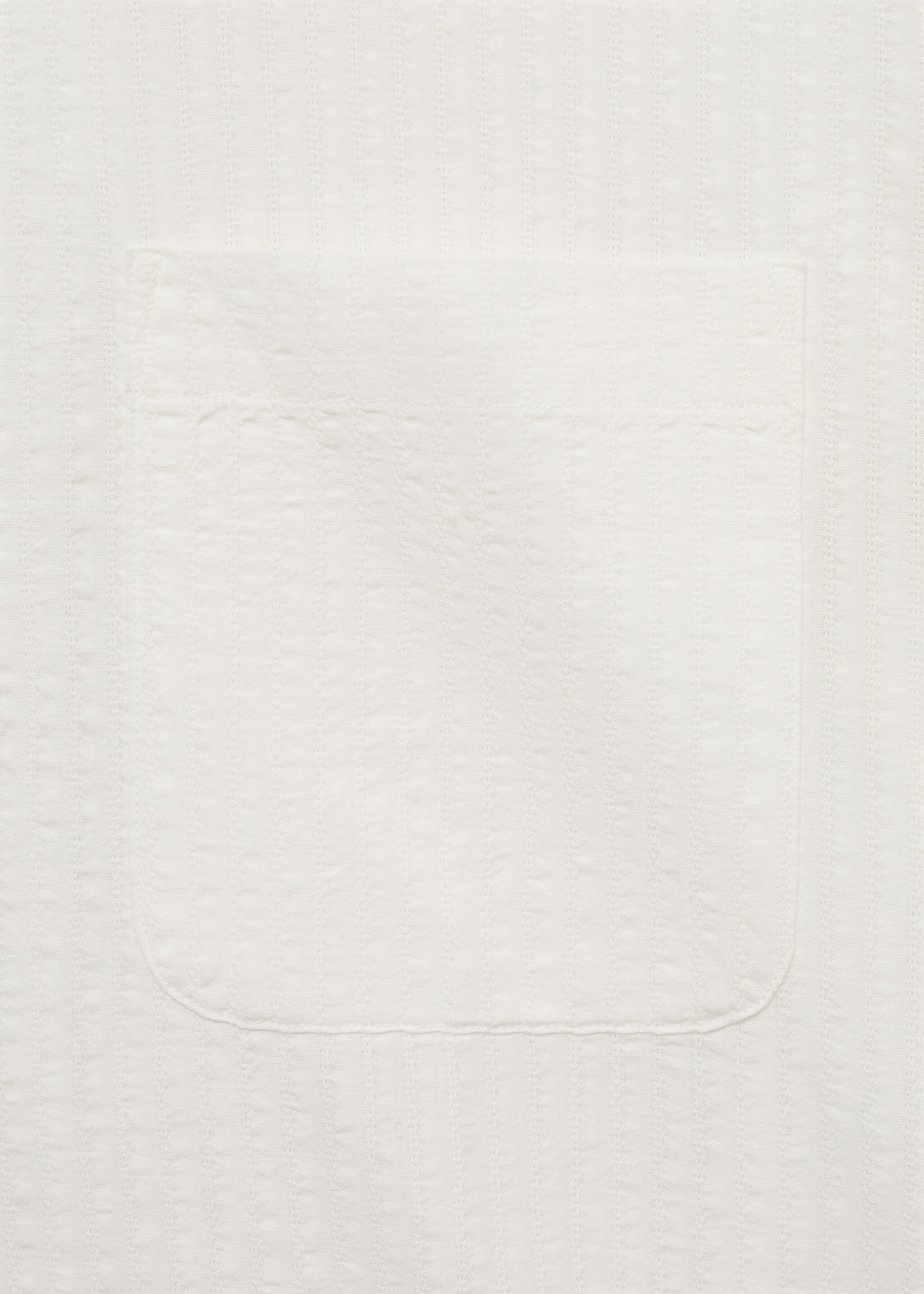 Regular fit seersucker shirt - Details of the article 0