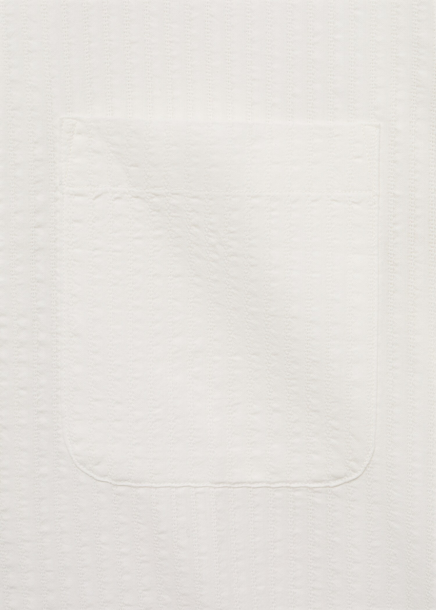 Regular fit seersucker shirt - Details of the article 0
