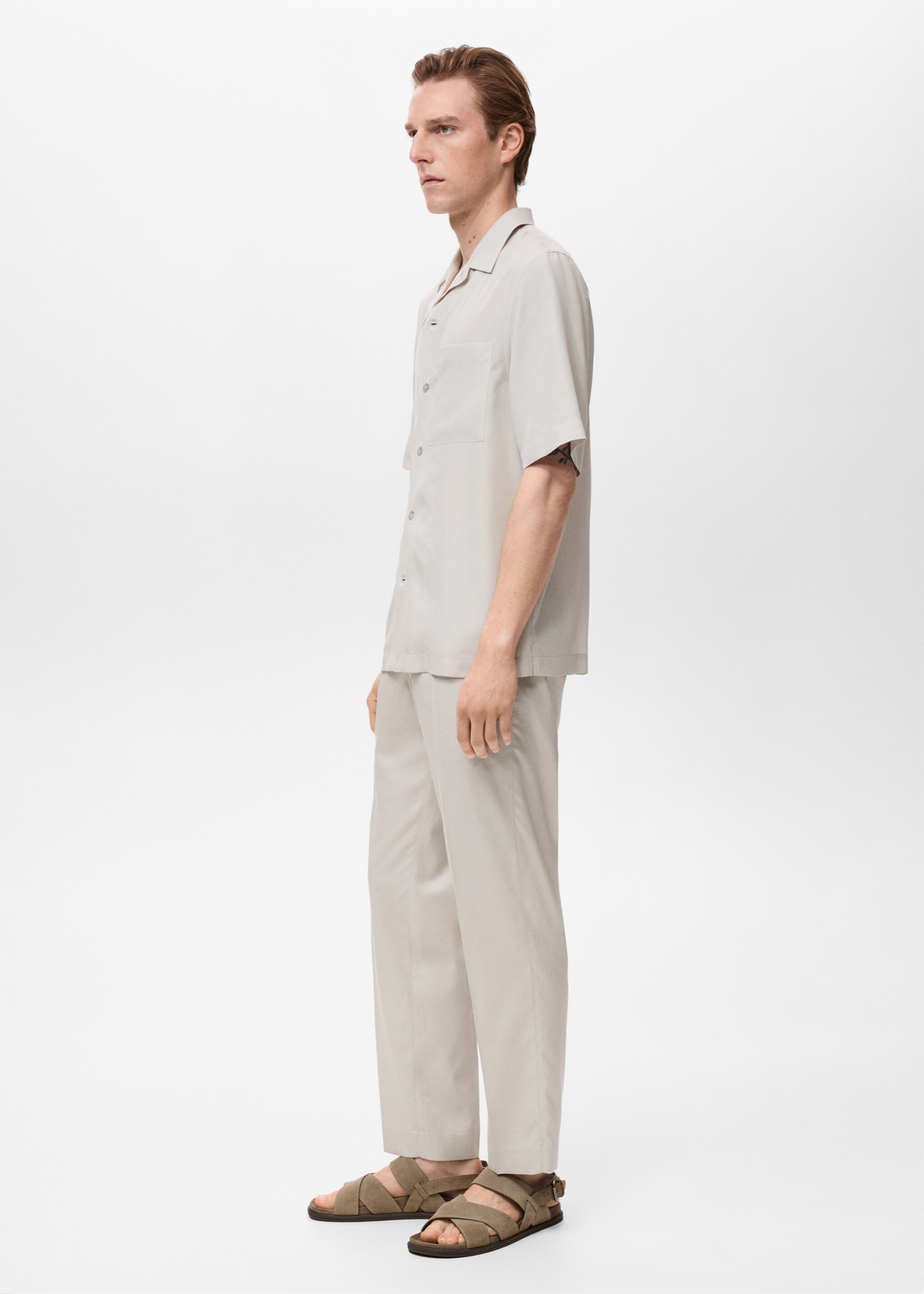 Regular-fit 100% Tencel shirt - Details of the article 2