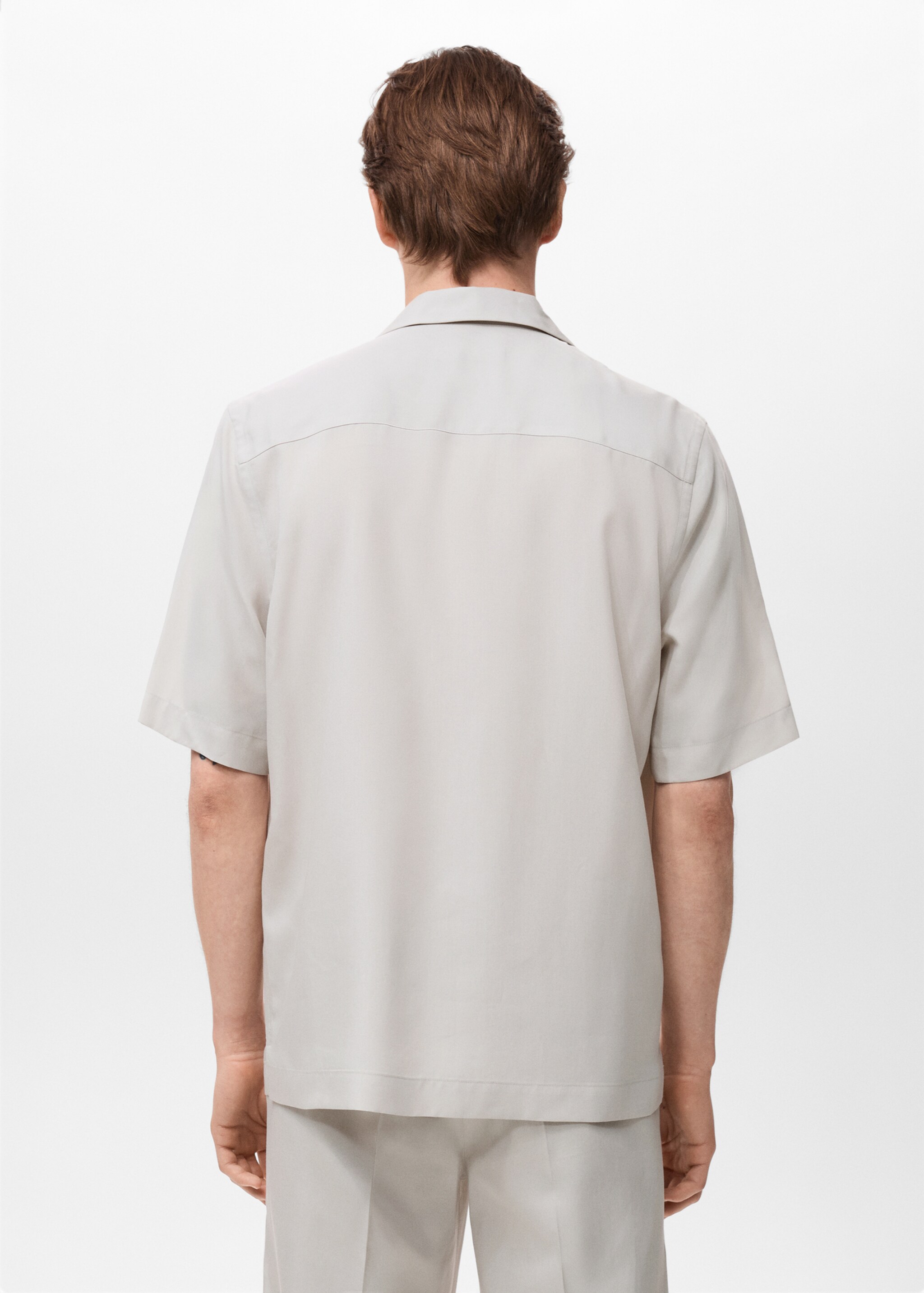 Regular-fit 100% Tencel shirt - Reverse of the article