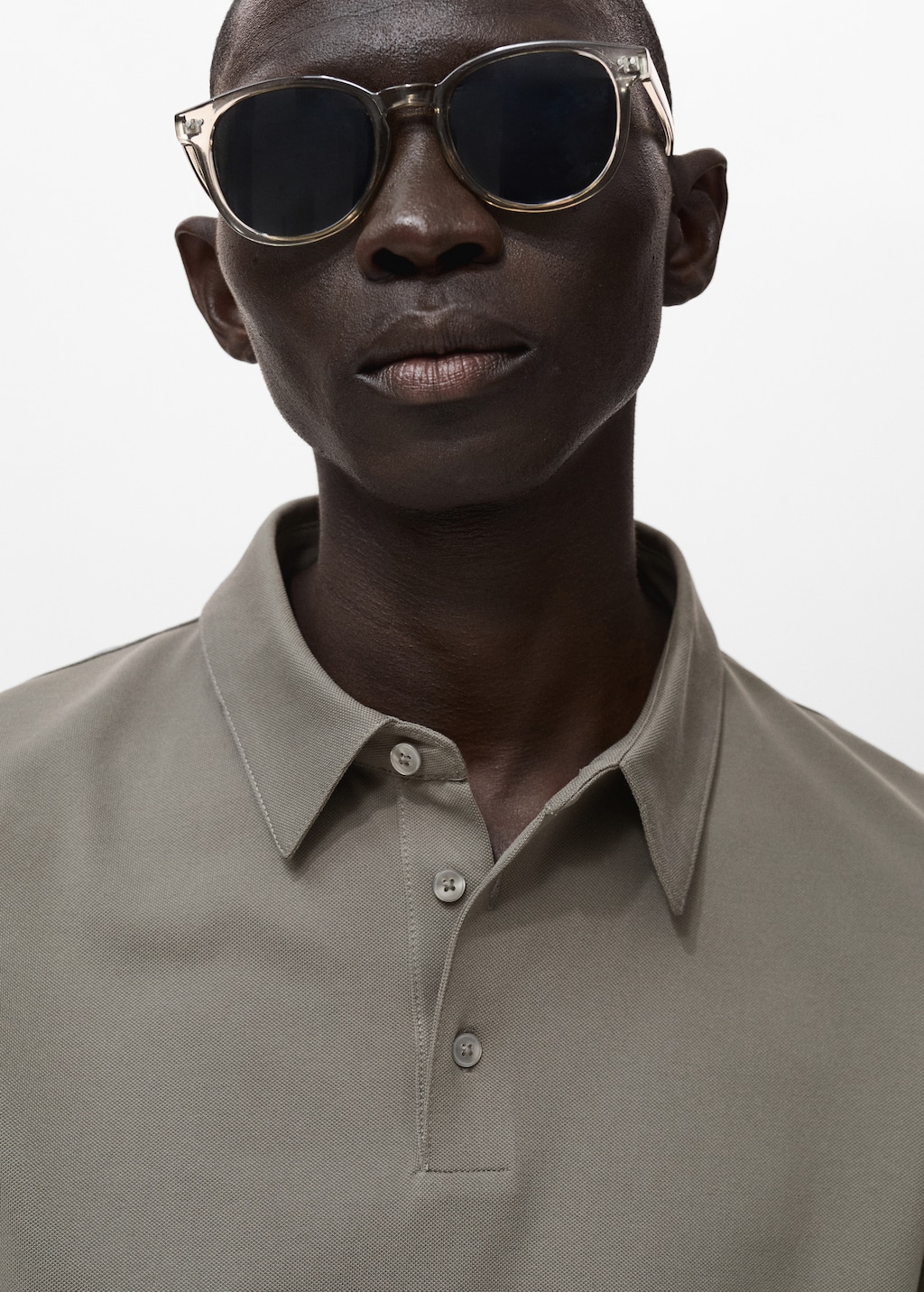 Cotton piqué polo shirt