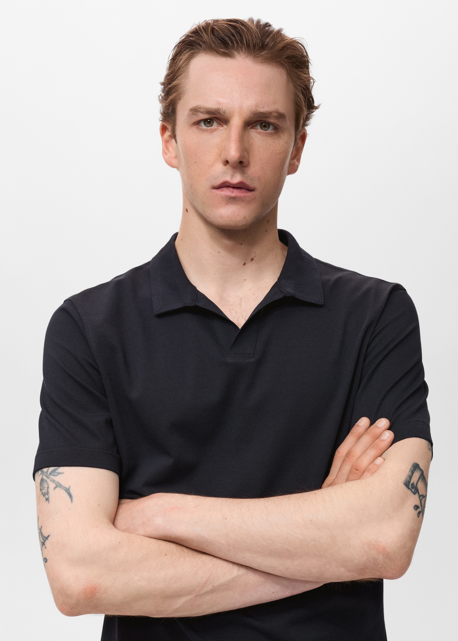Cotton piqué polo shirt - Details of the article 1