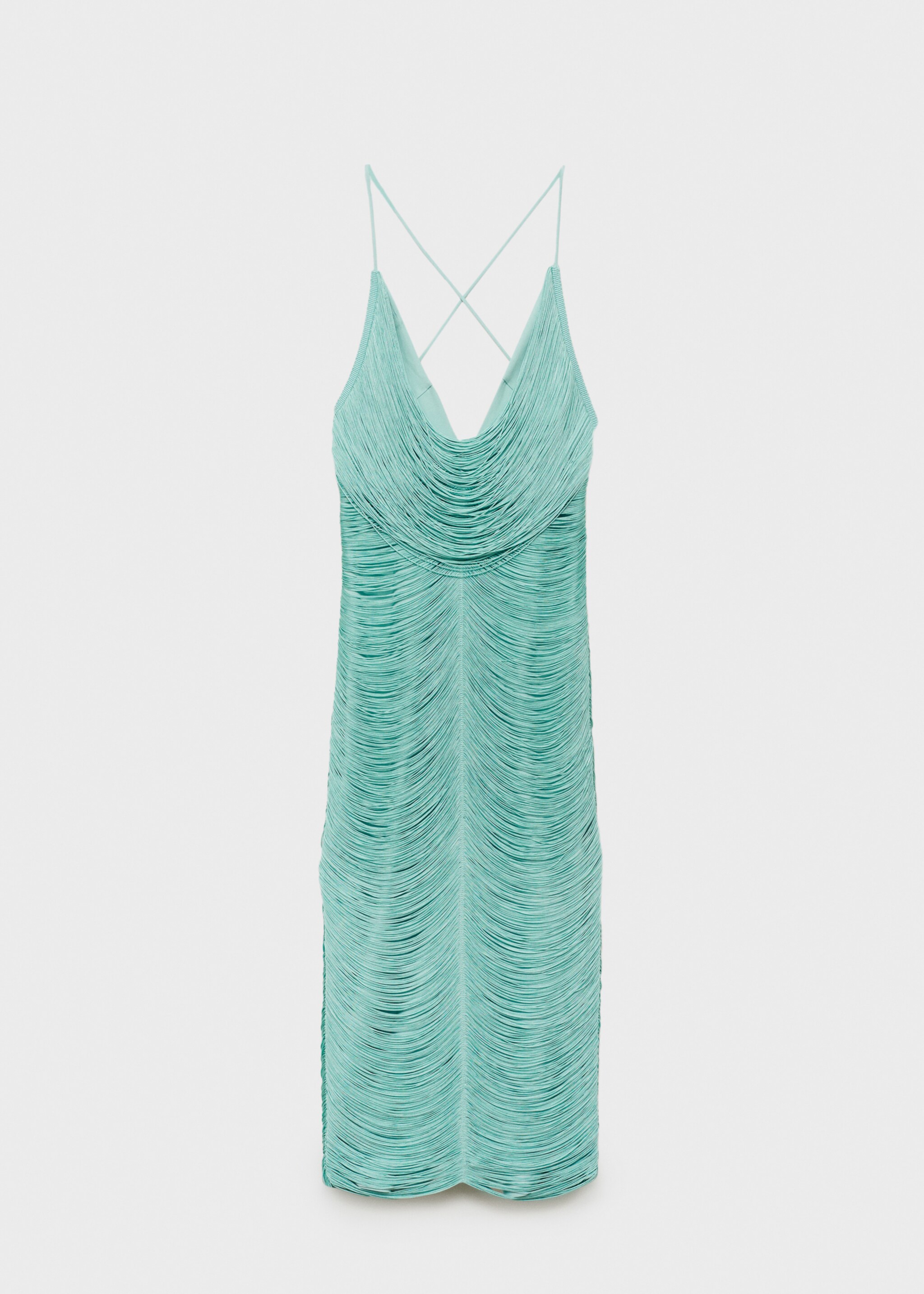 Fringed dress with low back - Article without model