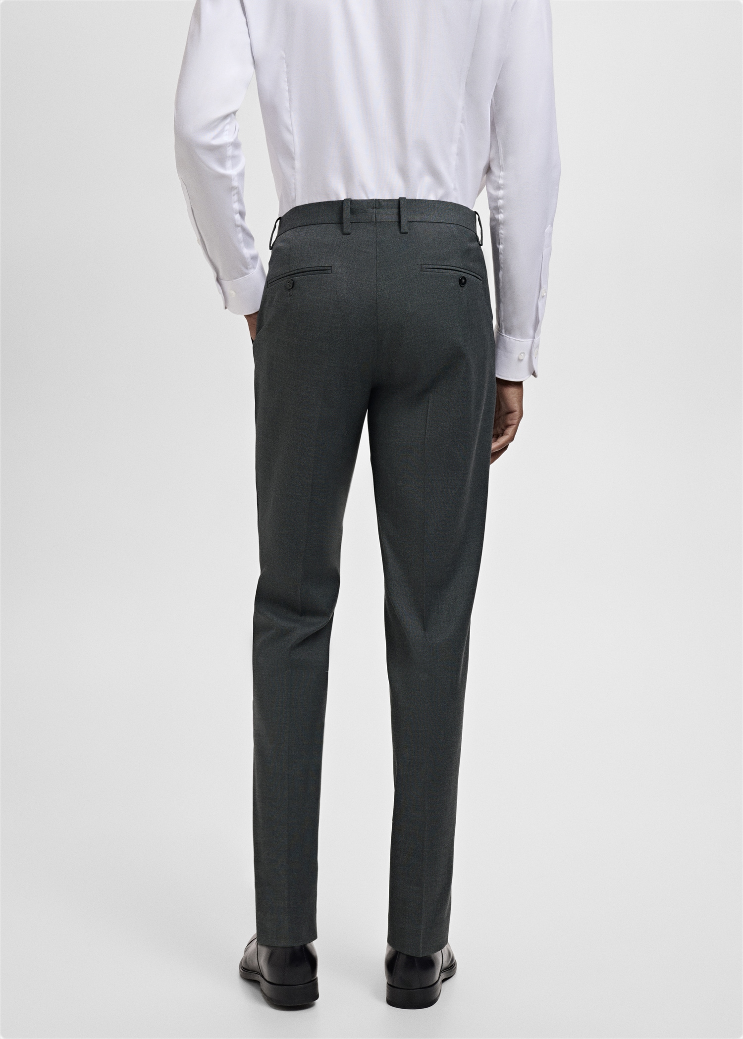 Milan slim-fit suit trousers - Reverse of the article