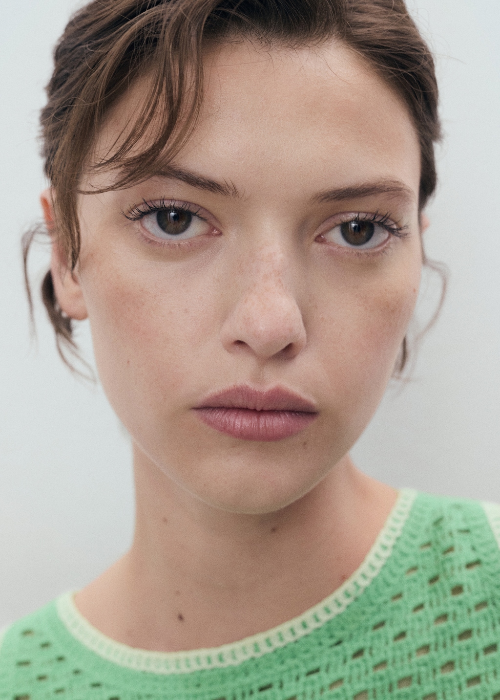 Mango Crochet top with floral finishes