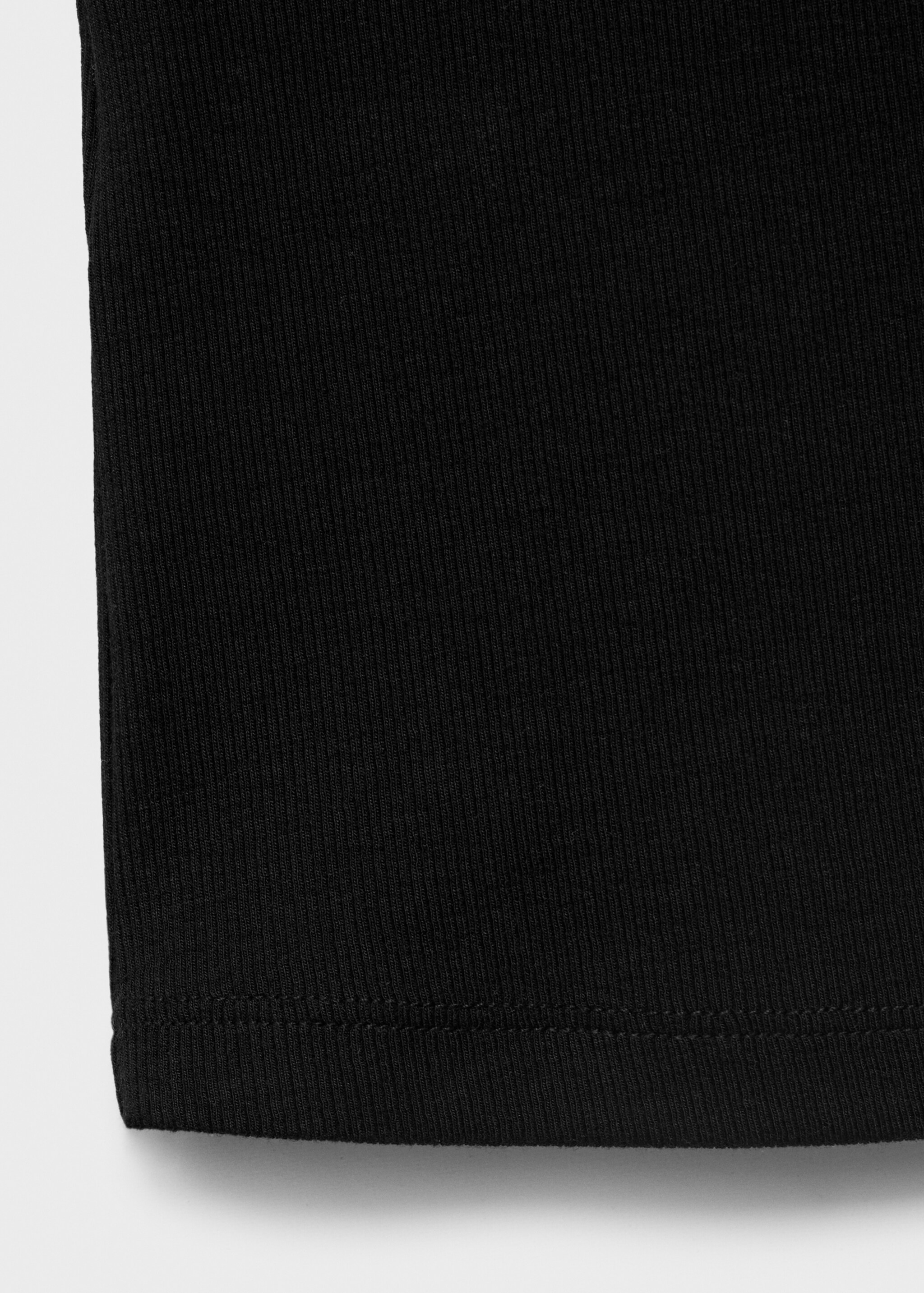 Ribbed cotton-blend top - Details of the article 0
