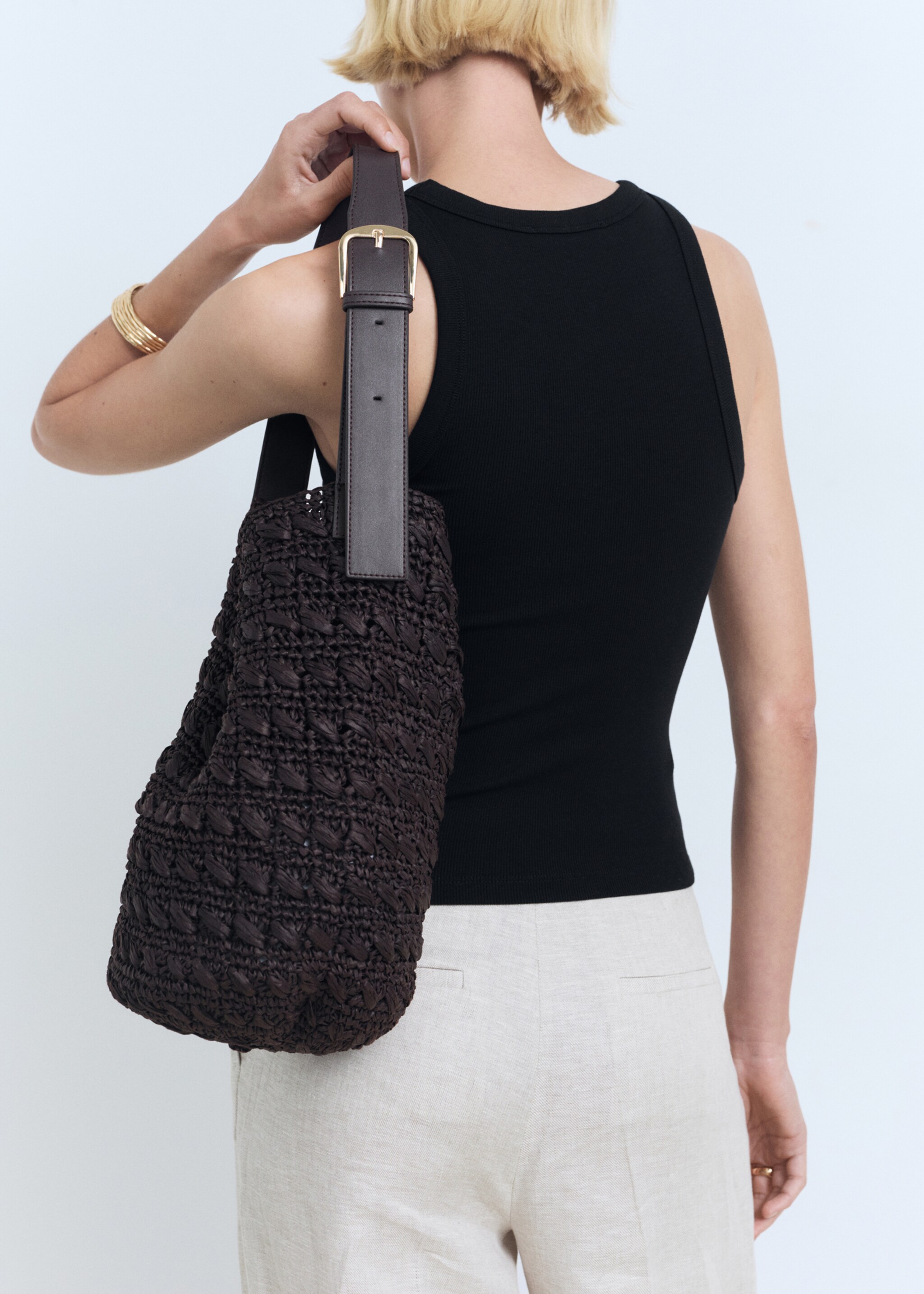 Ribbed cotton-blend top - Details of the article 6