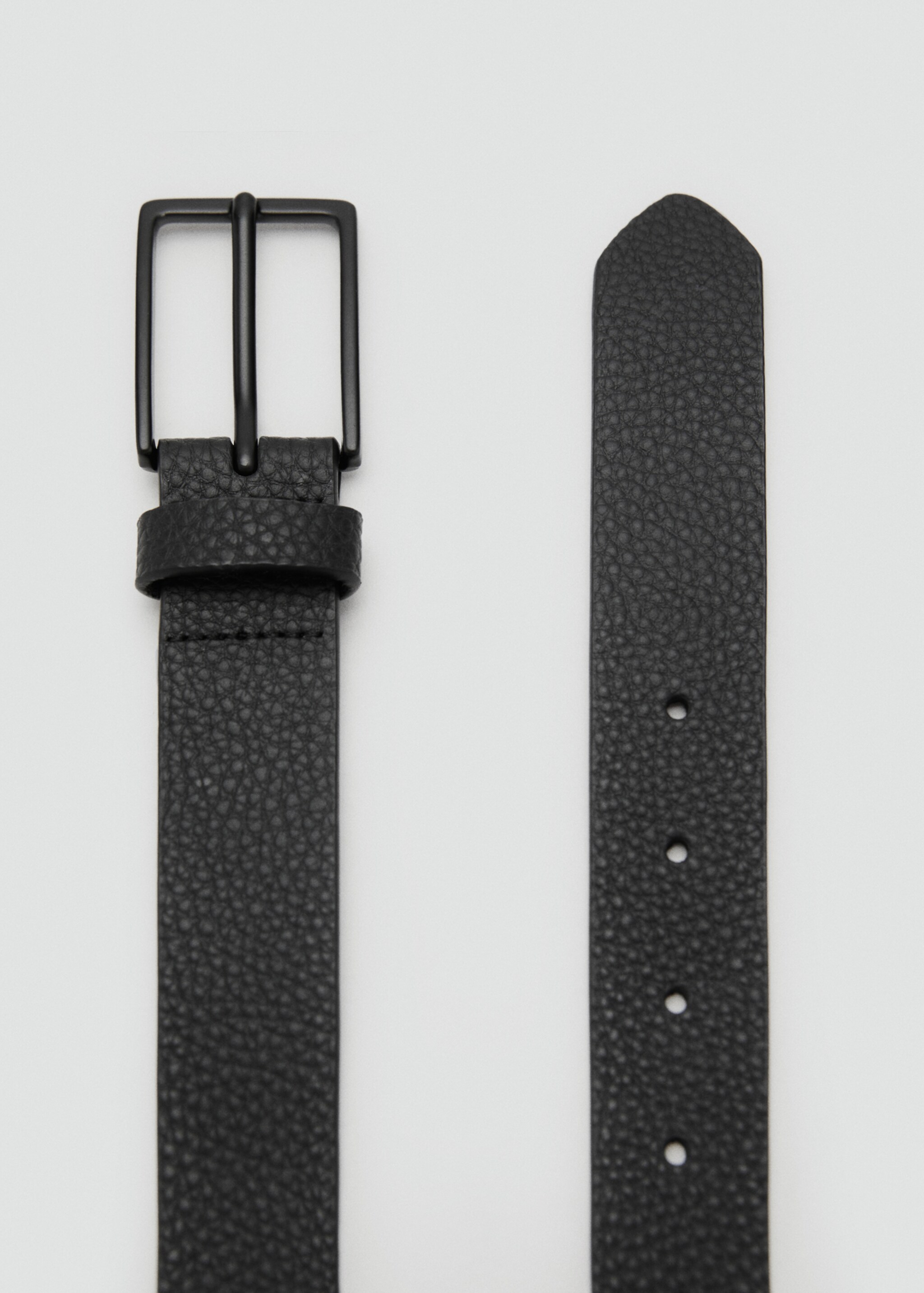 Pebbled leather belt - Medium plane