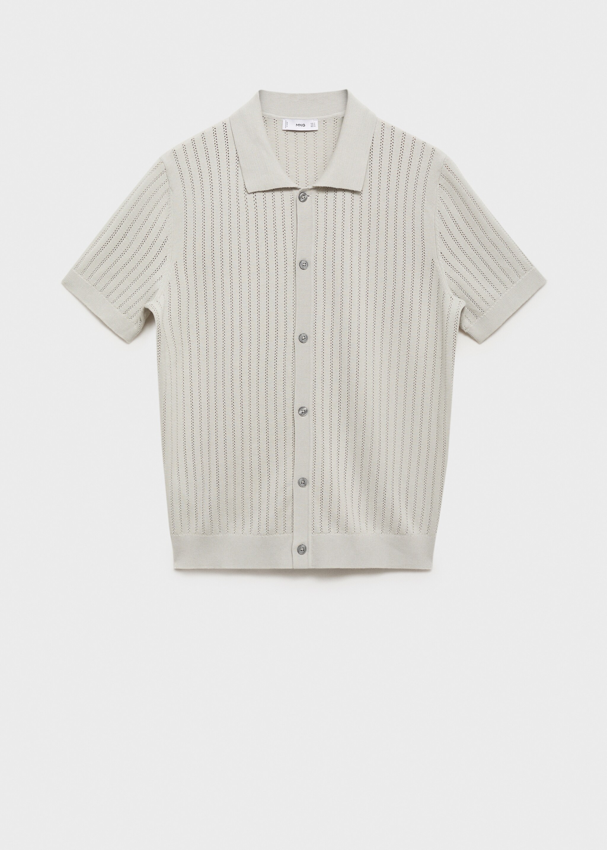 Cotton blouse with openwork detail - Article without model