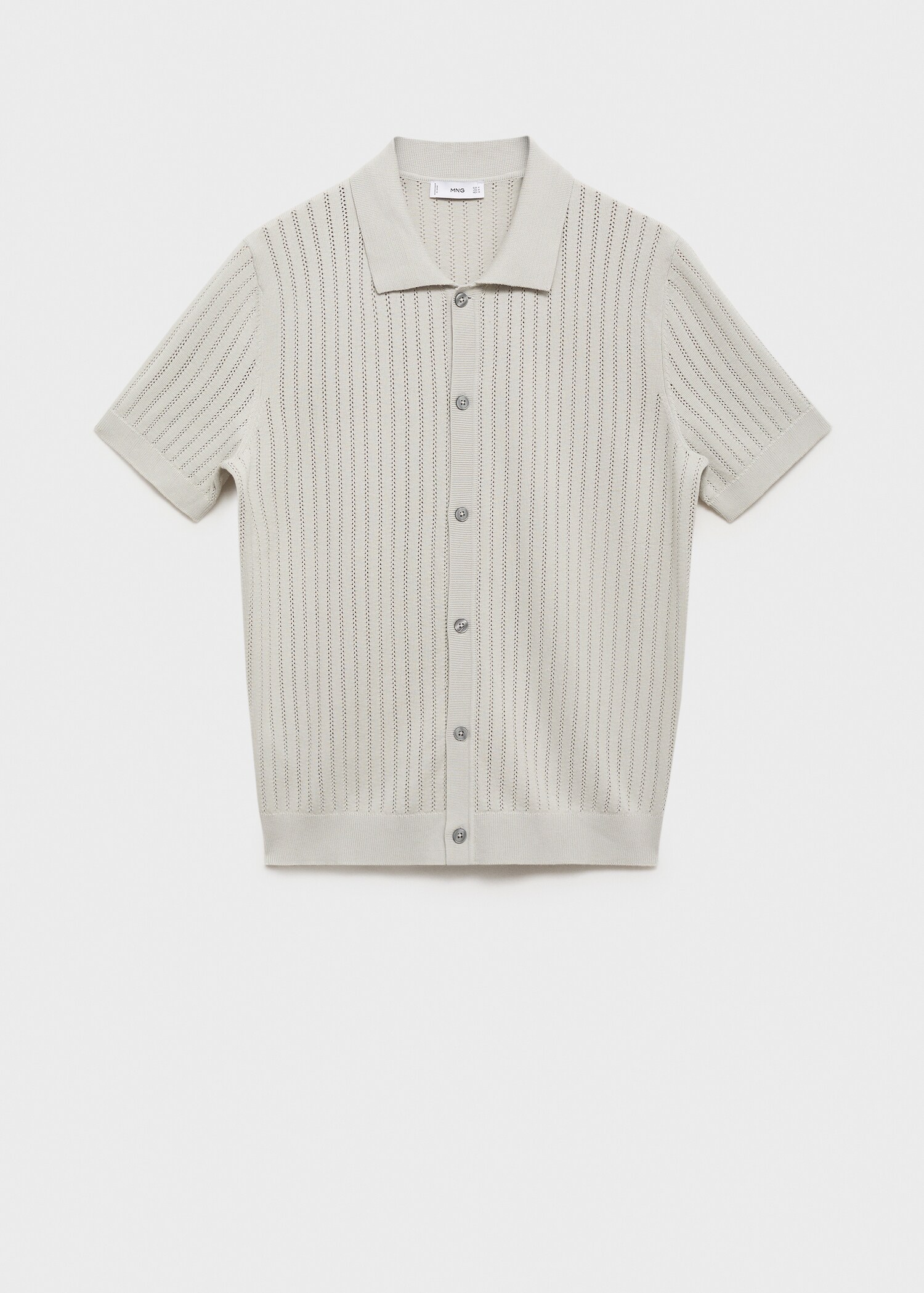 Cotton blouse with openwork detail - Article without model