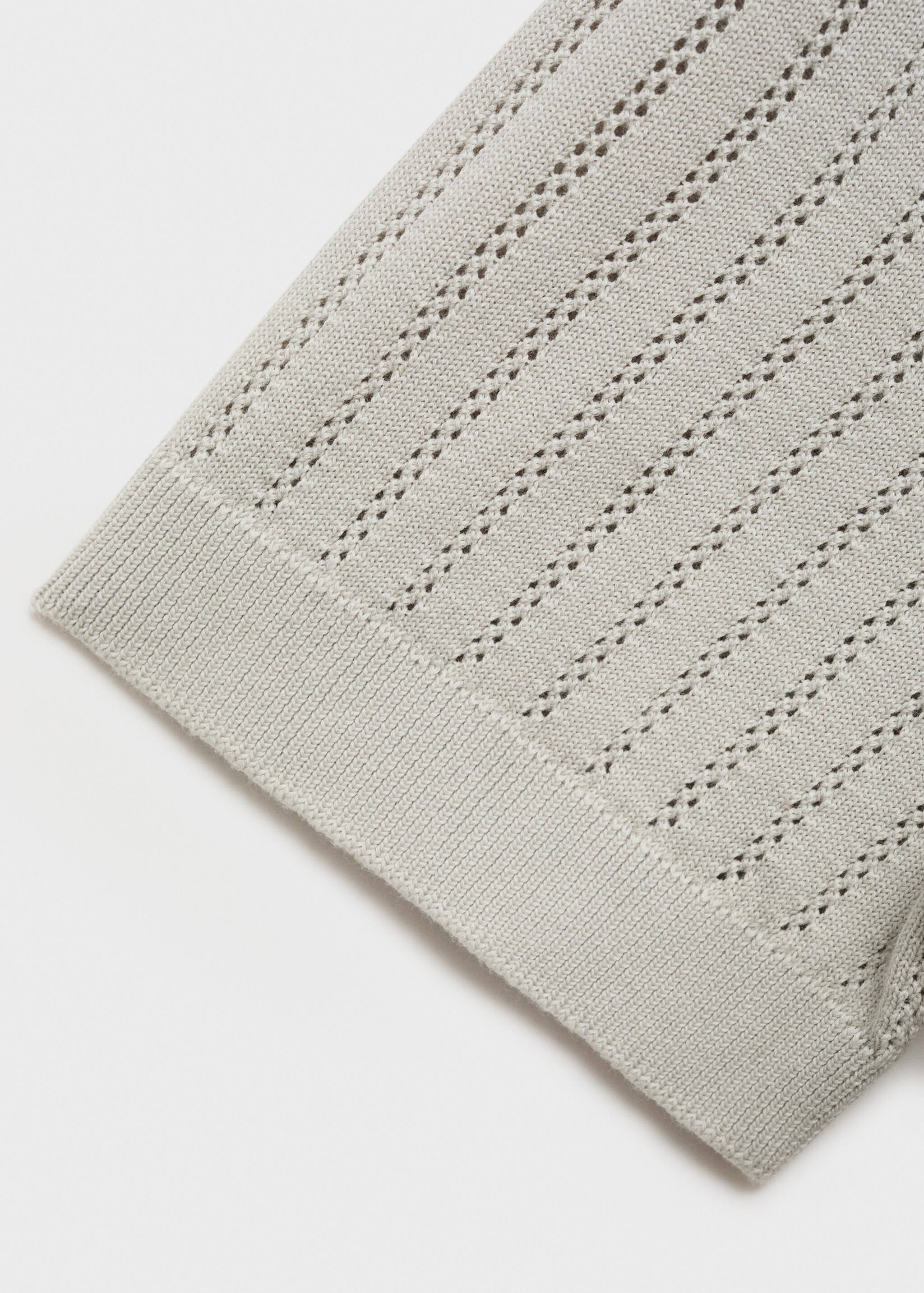 Cotton blouse with openwork detail - Details of the article 0