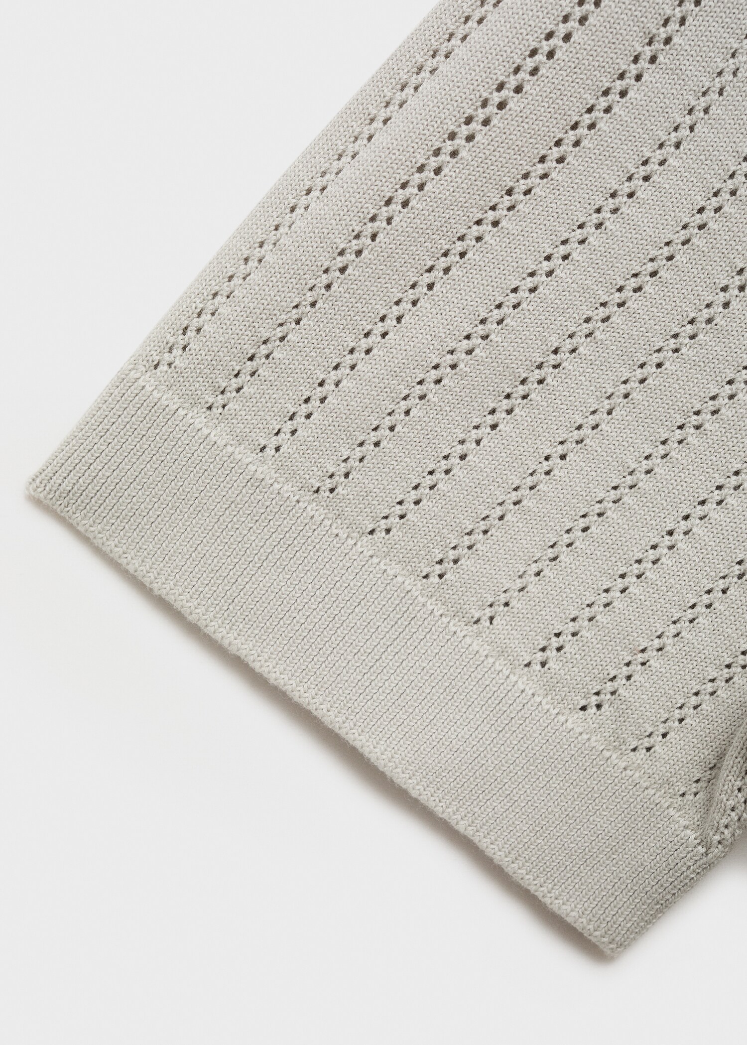 Cotton blouse with openwork detail - Details of the article 0