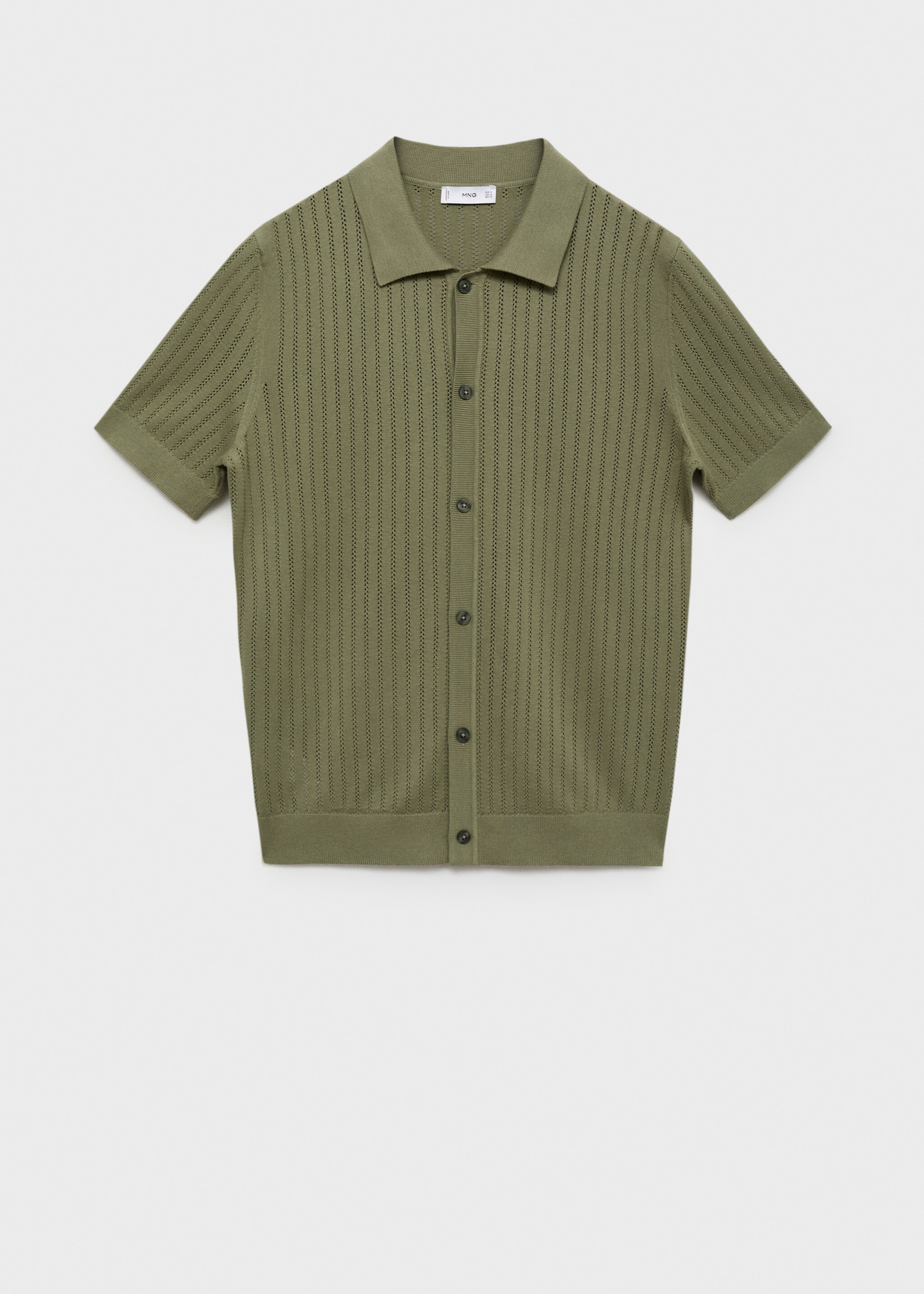 Cotton blouse with openwork detail - Article without model