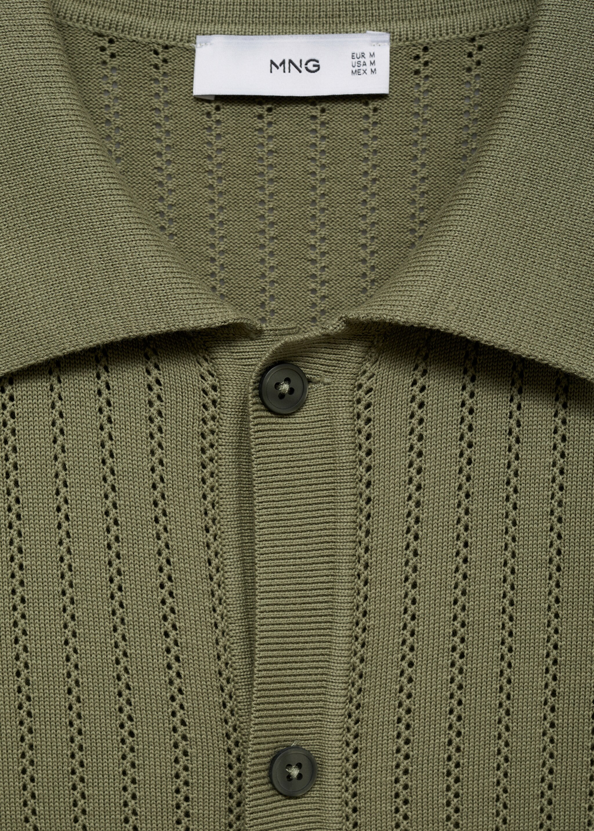Katoenen blouse met opengewerkte details - Detail van het artikel 0