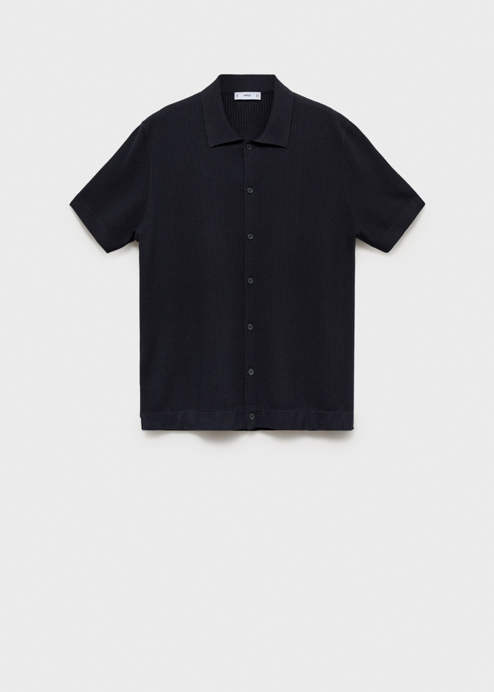 Rib-knit shirt - Article without model