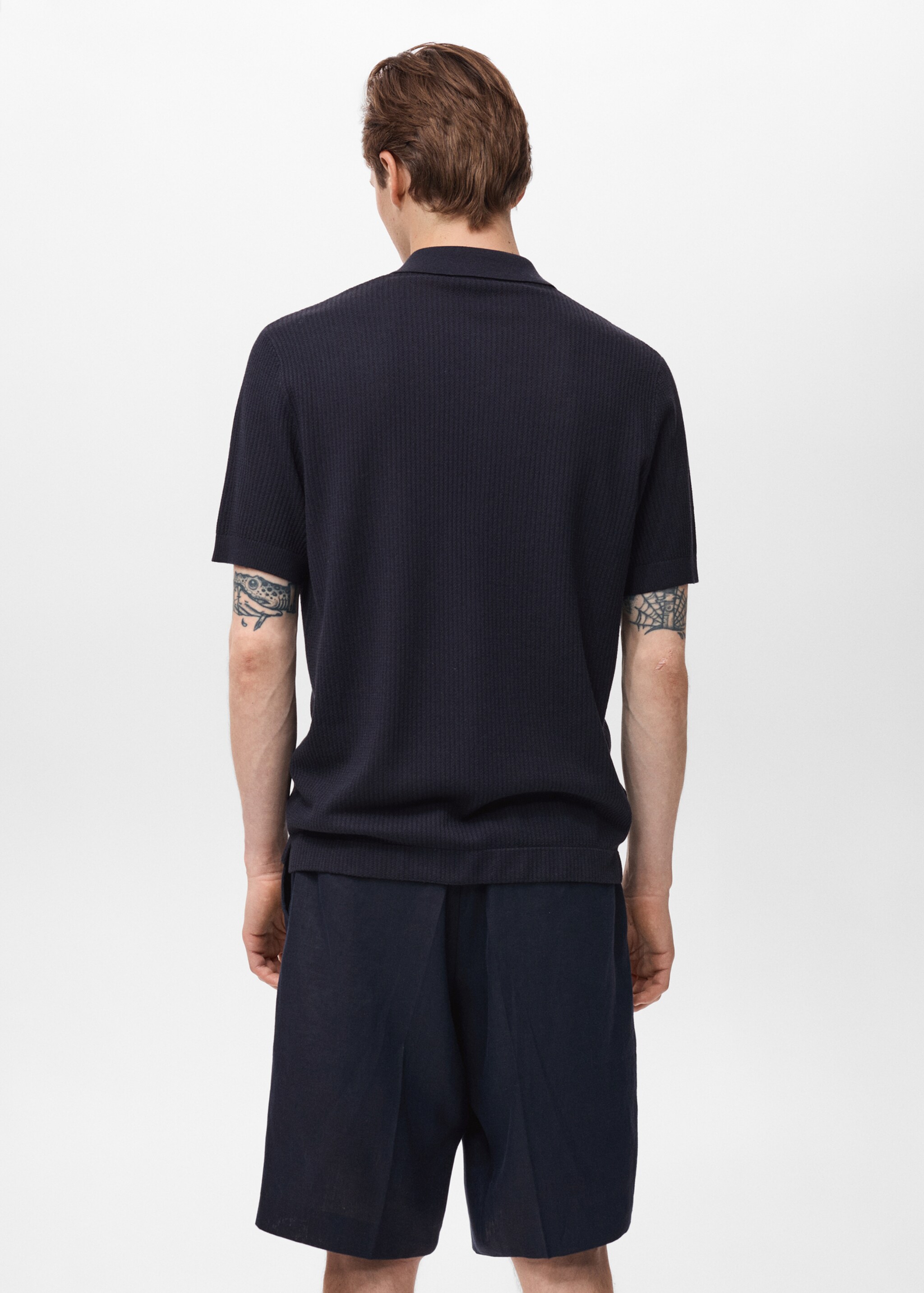 Camisa punto canalé - Reverso del artículo