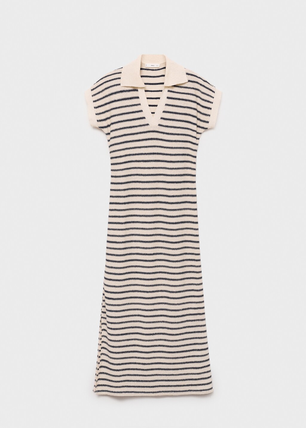 Long striped knitted dress - image 4