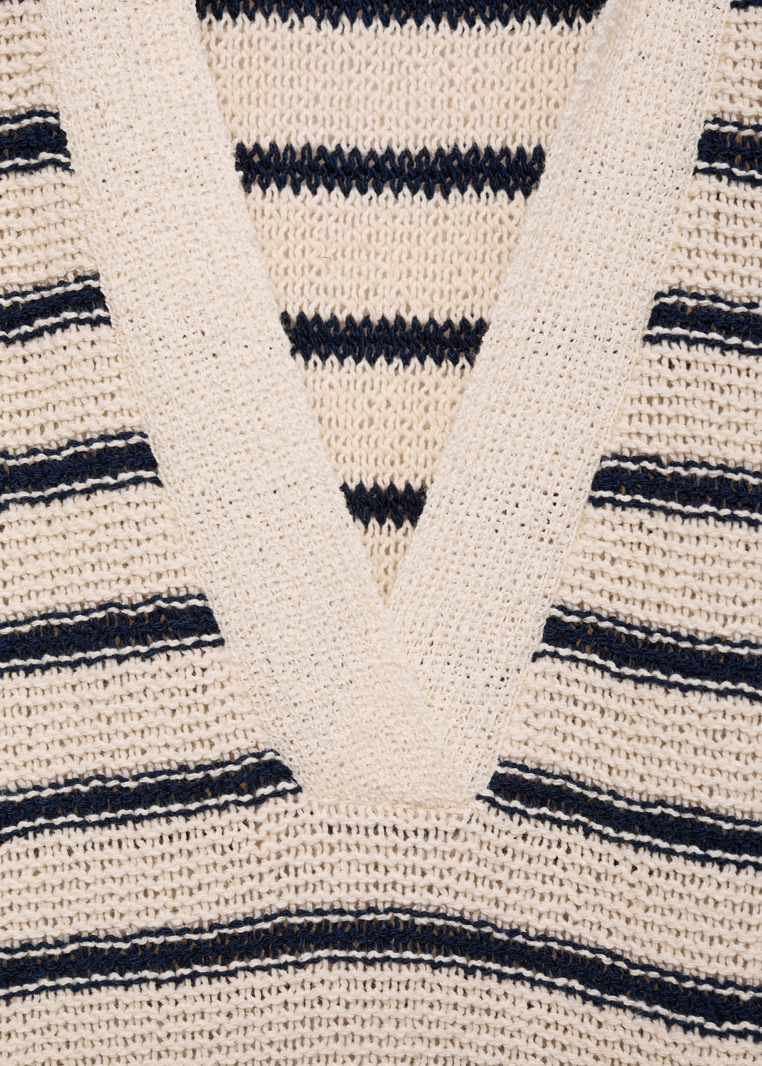 Long striped knitted dress - Details of the article 0