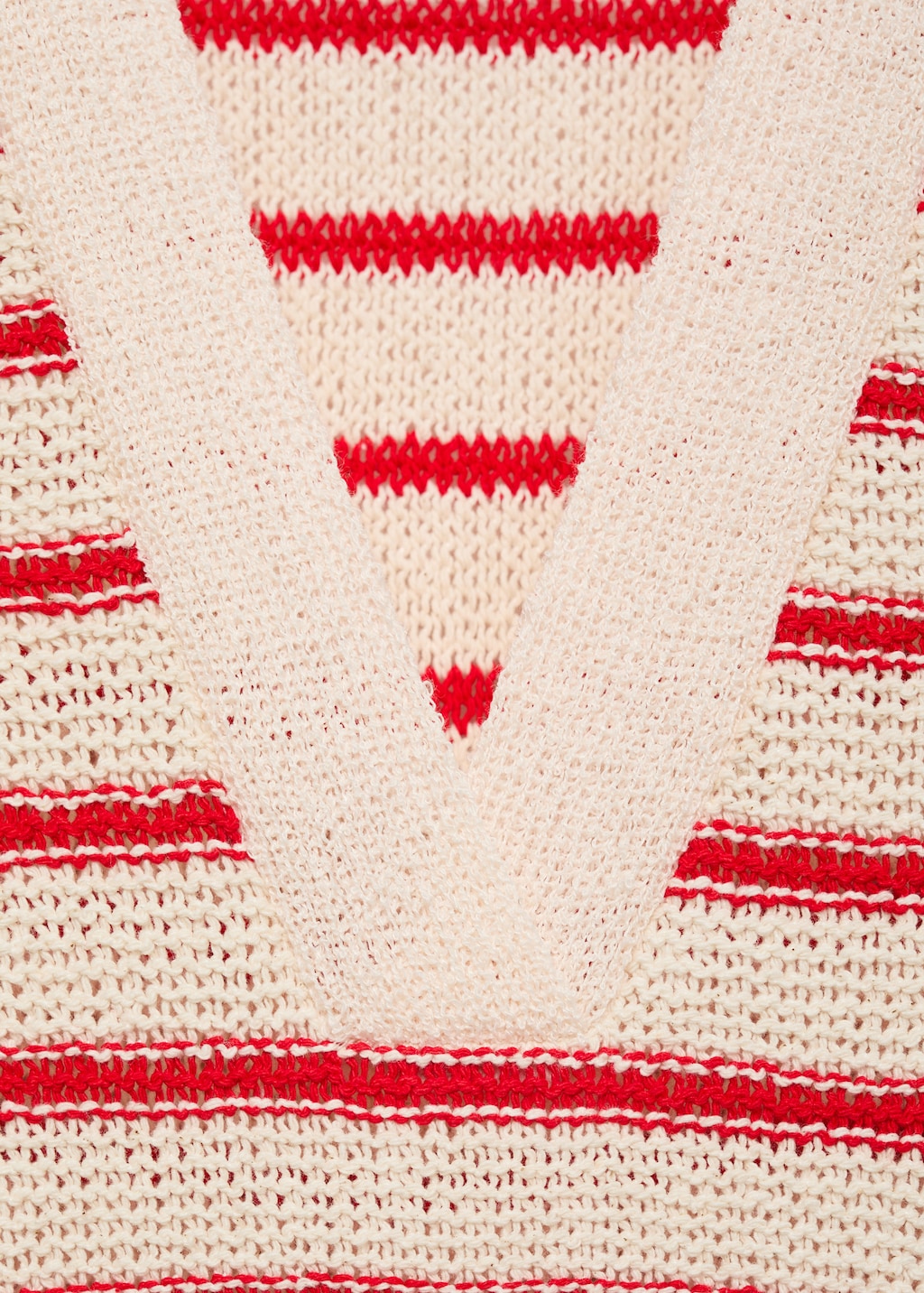 Mango Long striped knitted dress