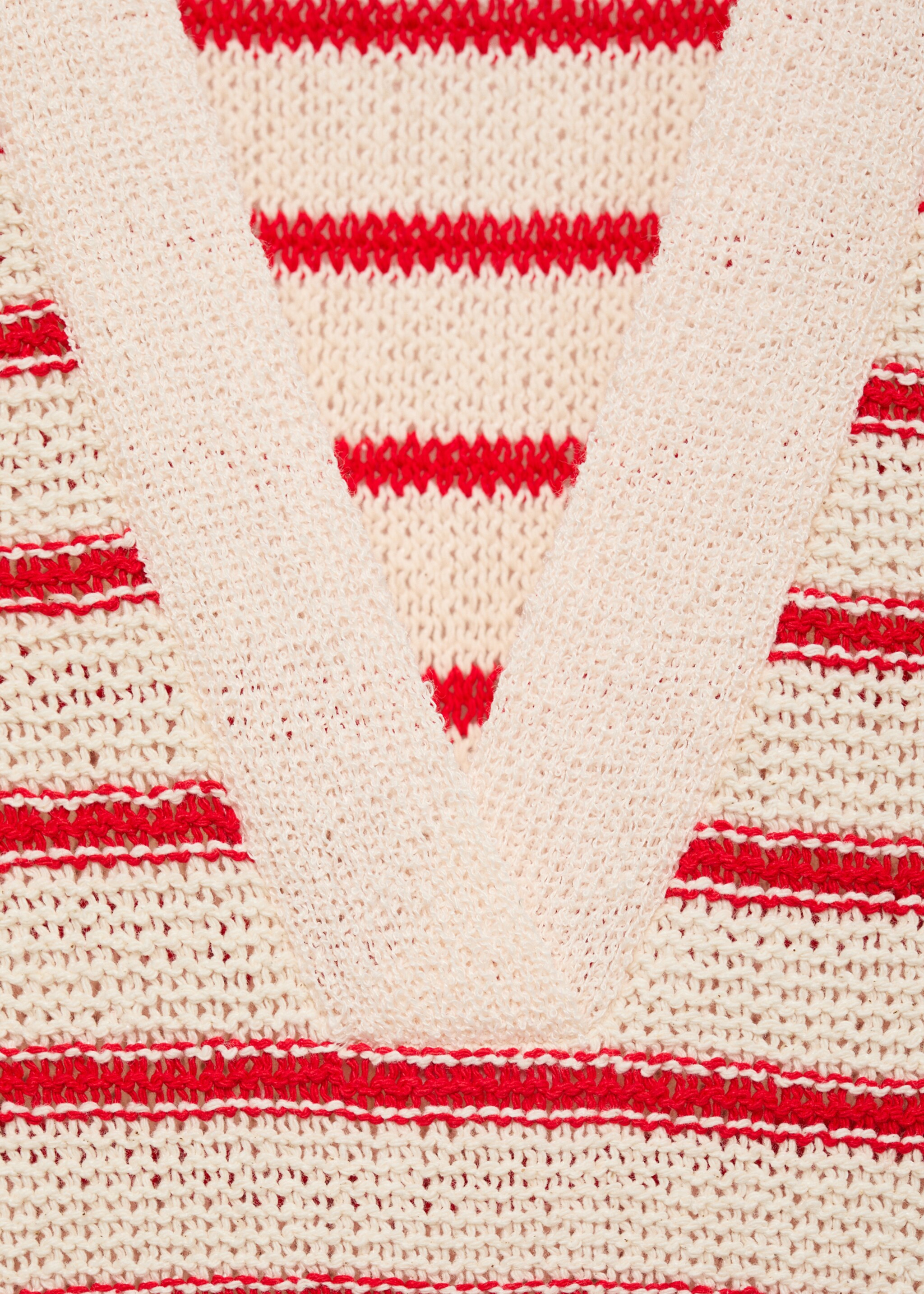 Long striped knitted dress - Details of the article 0