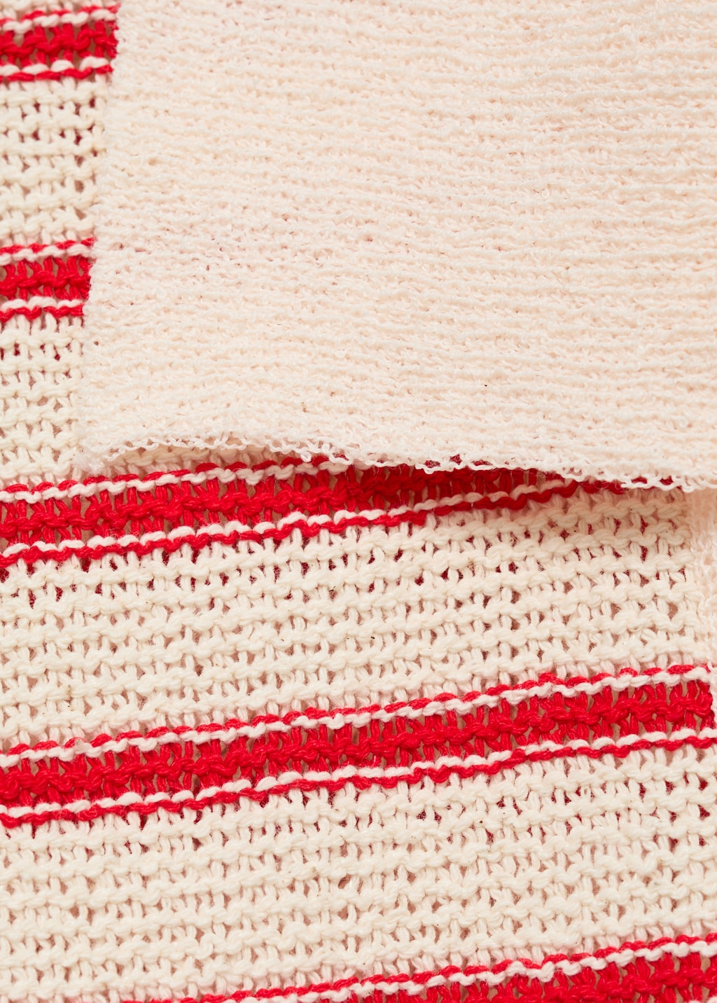 Mango Long striped knitted dress