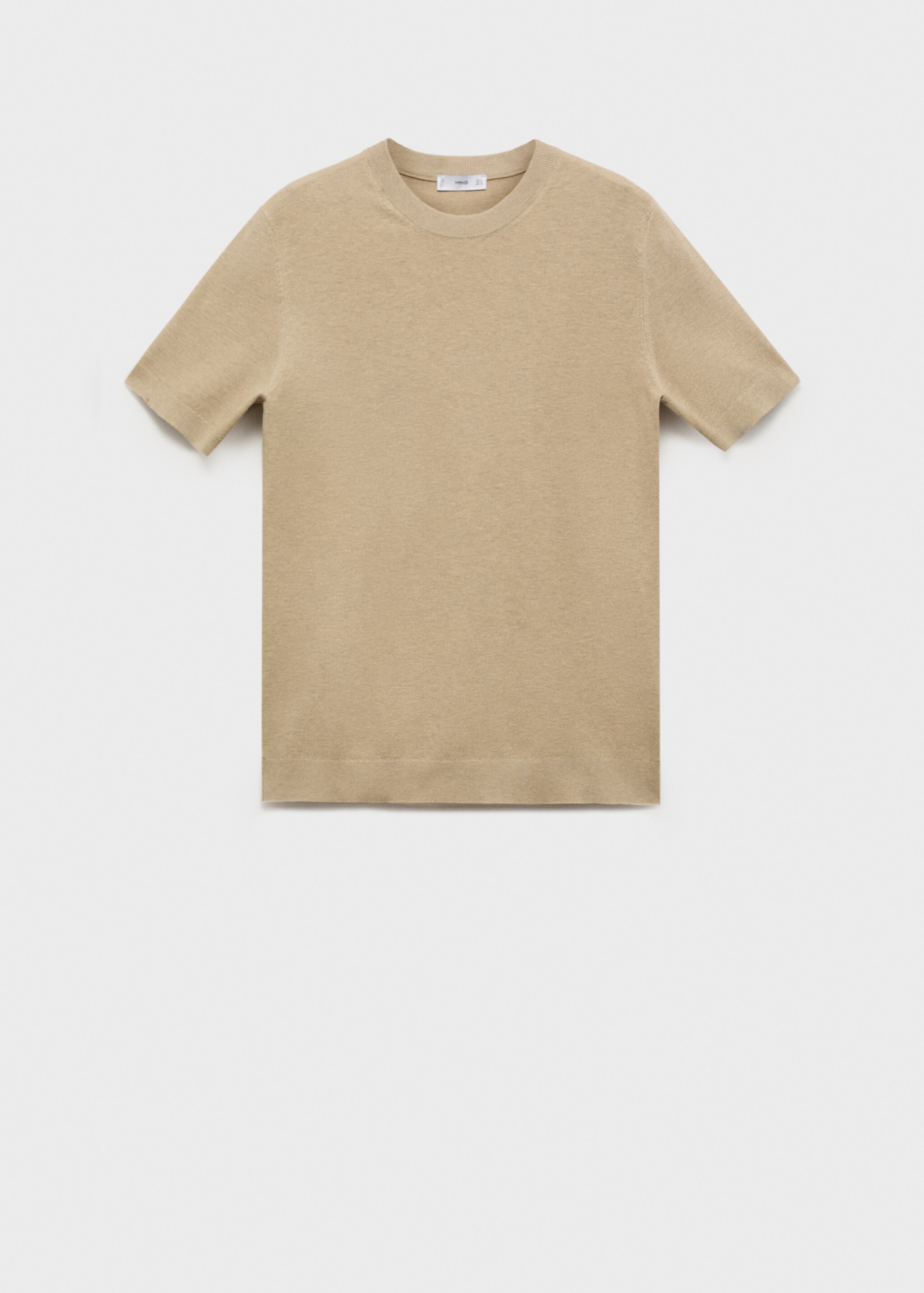 Cotton fine-knit t-shirt - Article without model