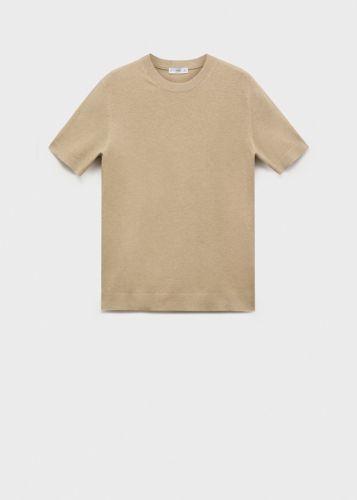 Cotton fine-knit t-shirt - Article without model