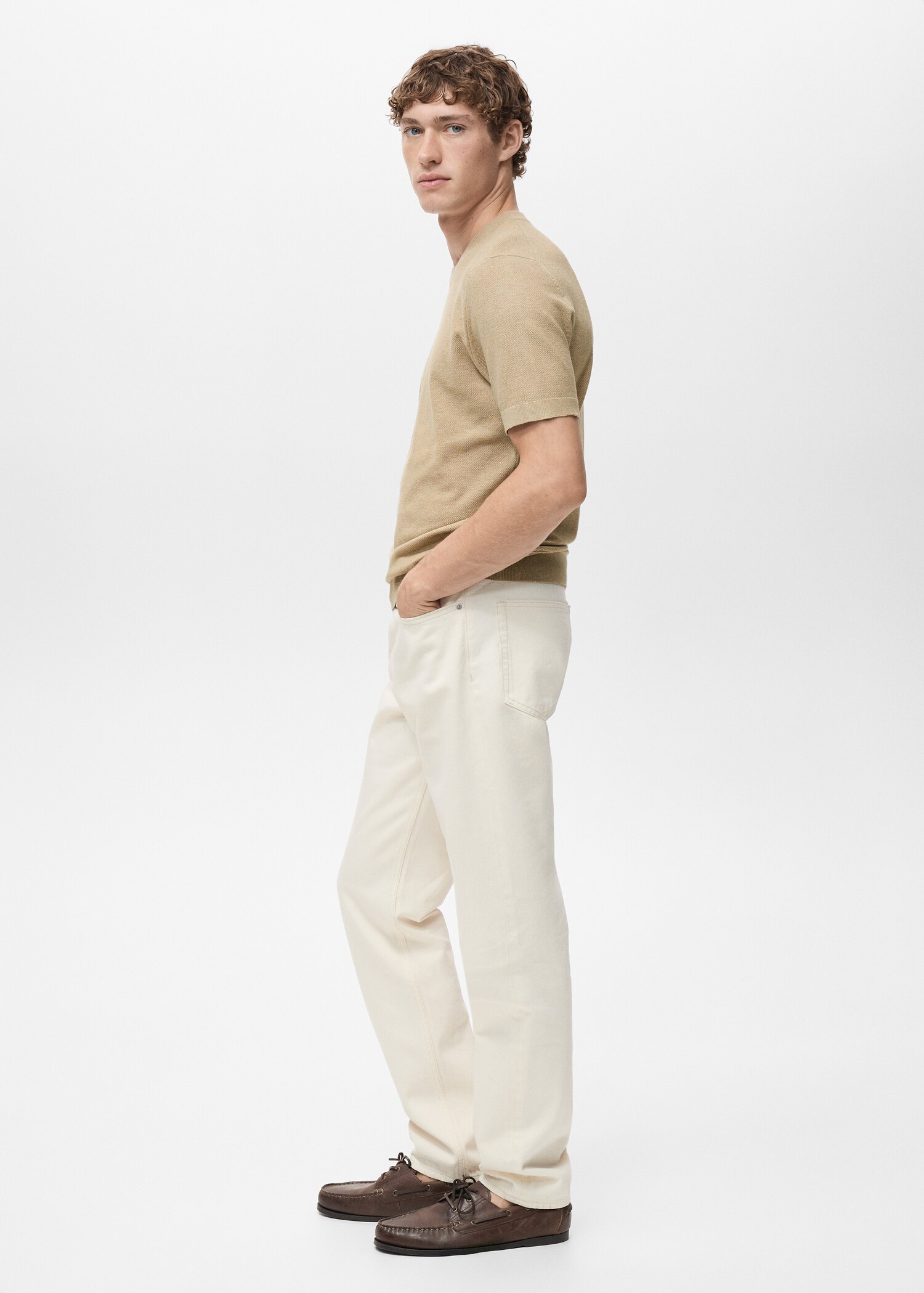 Cotton fine-knit t-shirt - Details of the article 2