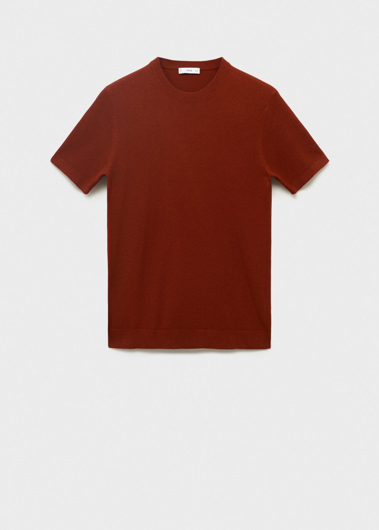 Cotton fine-knit t-shirt - Article without model