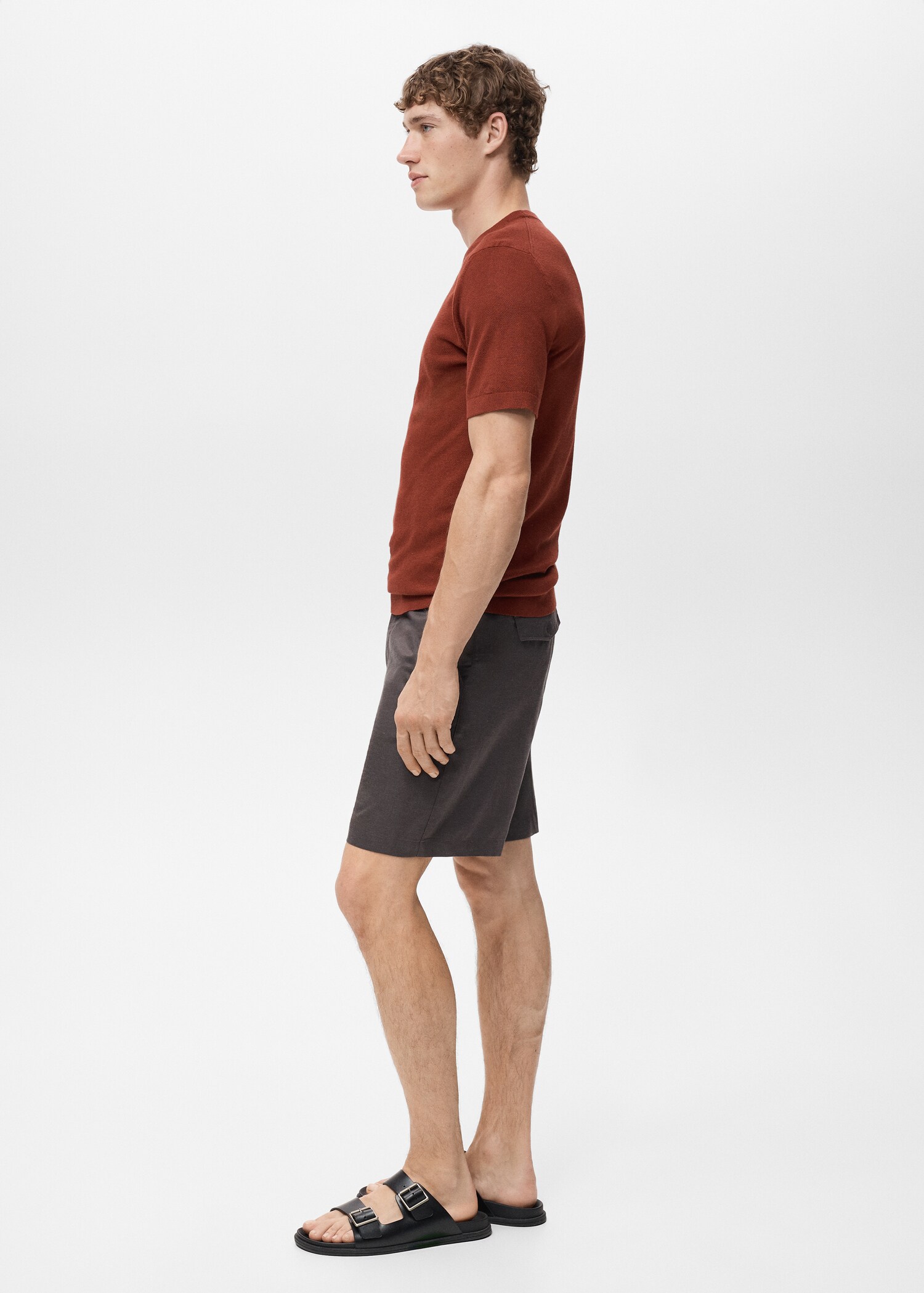 Cotton fine-knit t-shirt - Details of the article 2