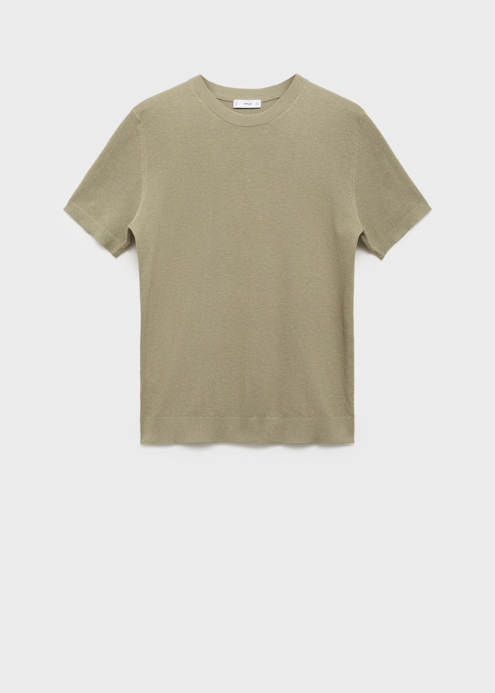 Cotton fine-knit t-shirt - Article without model