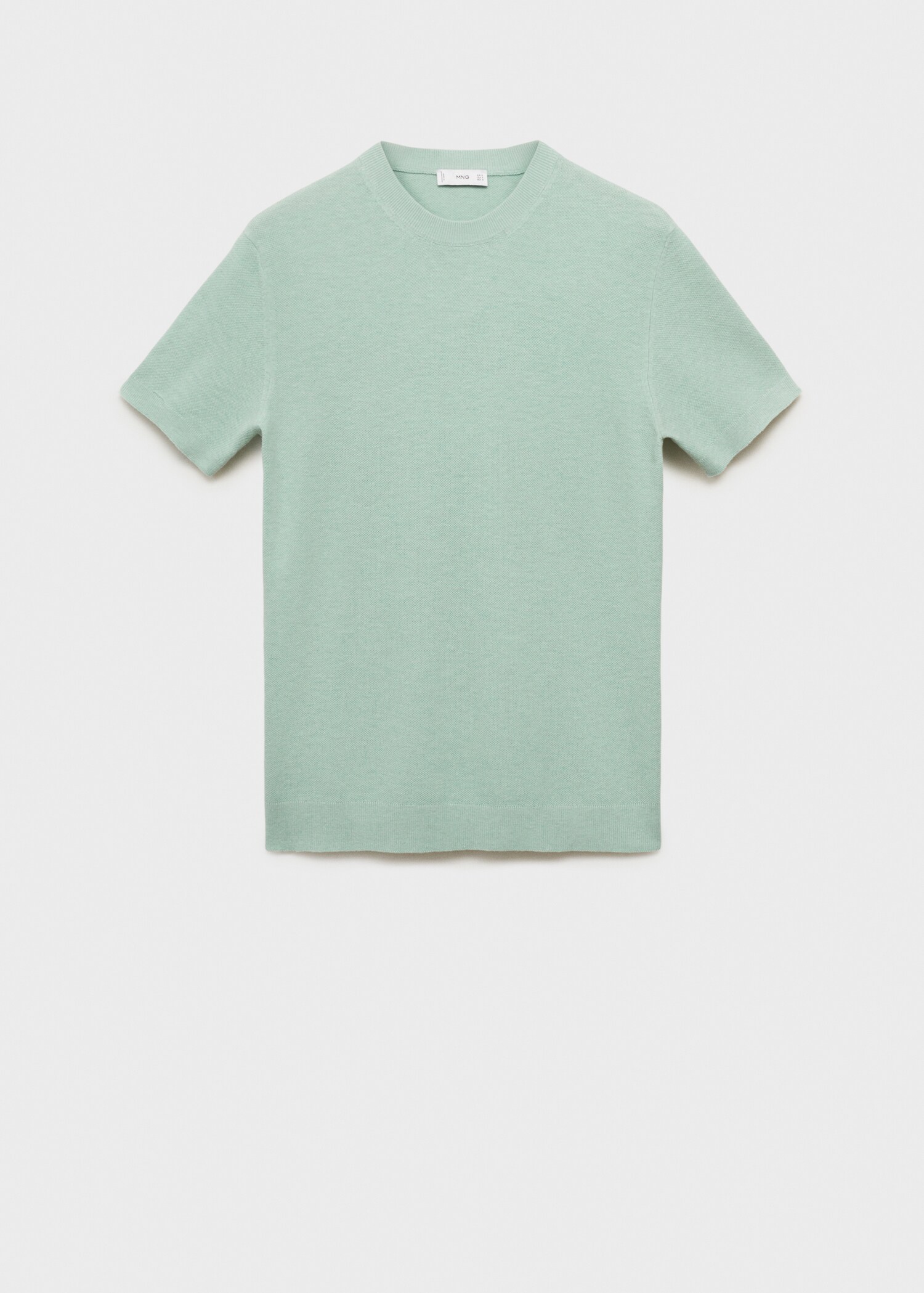 Cotton fine-knit t-shirt - Article without model
