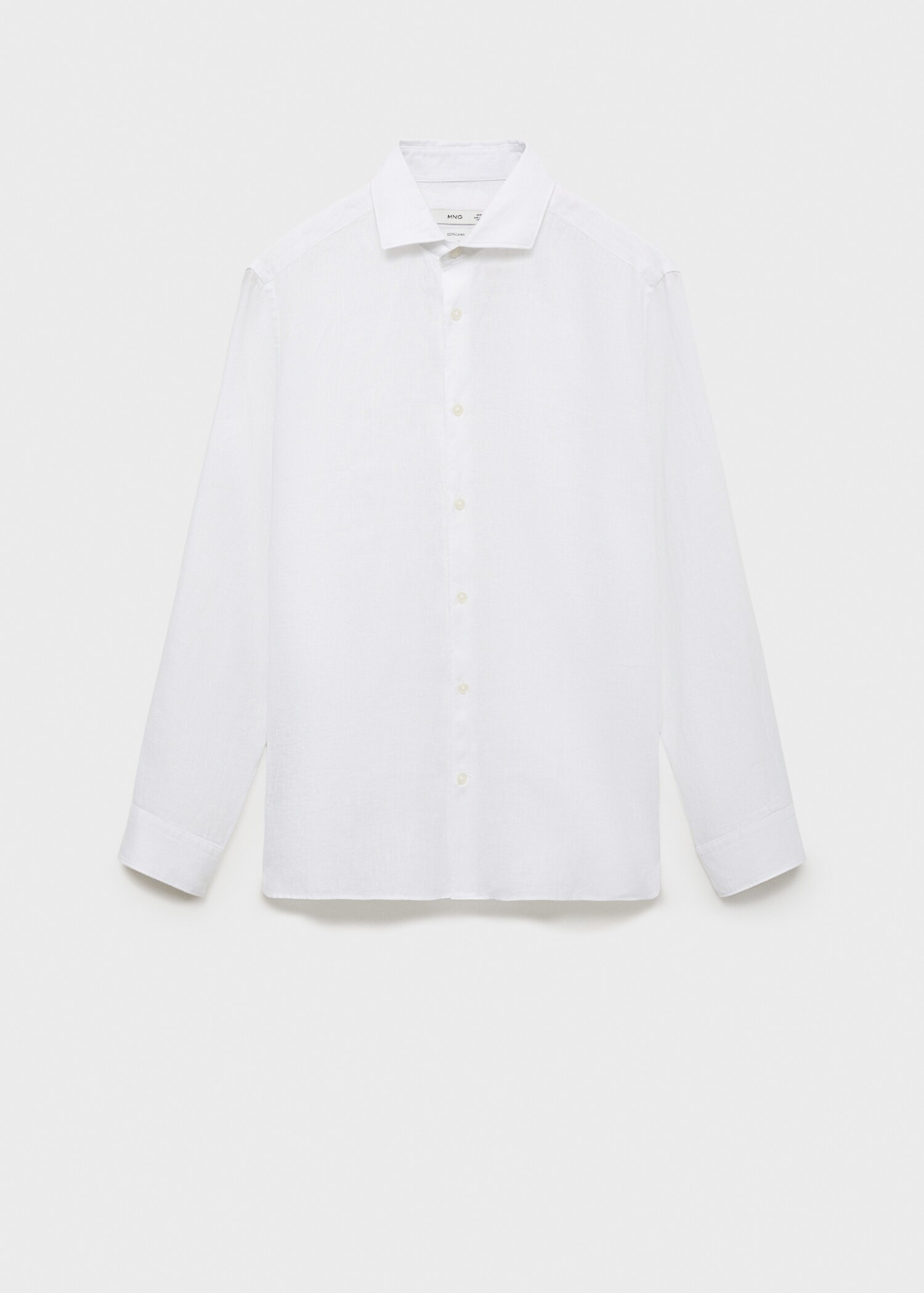 100% linen slim-fit shirt - Article without model
