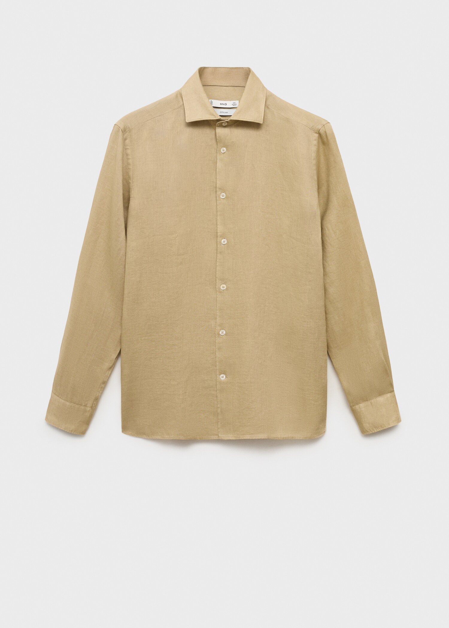 100% linen slim-fit shirt - Article without model