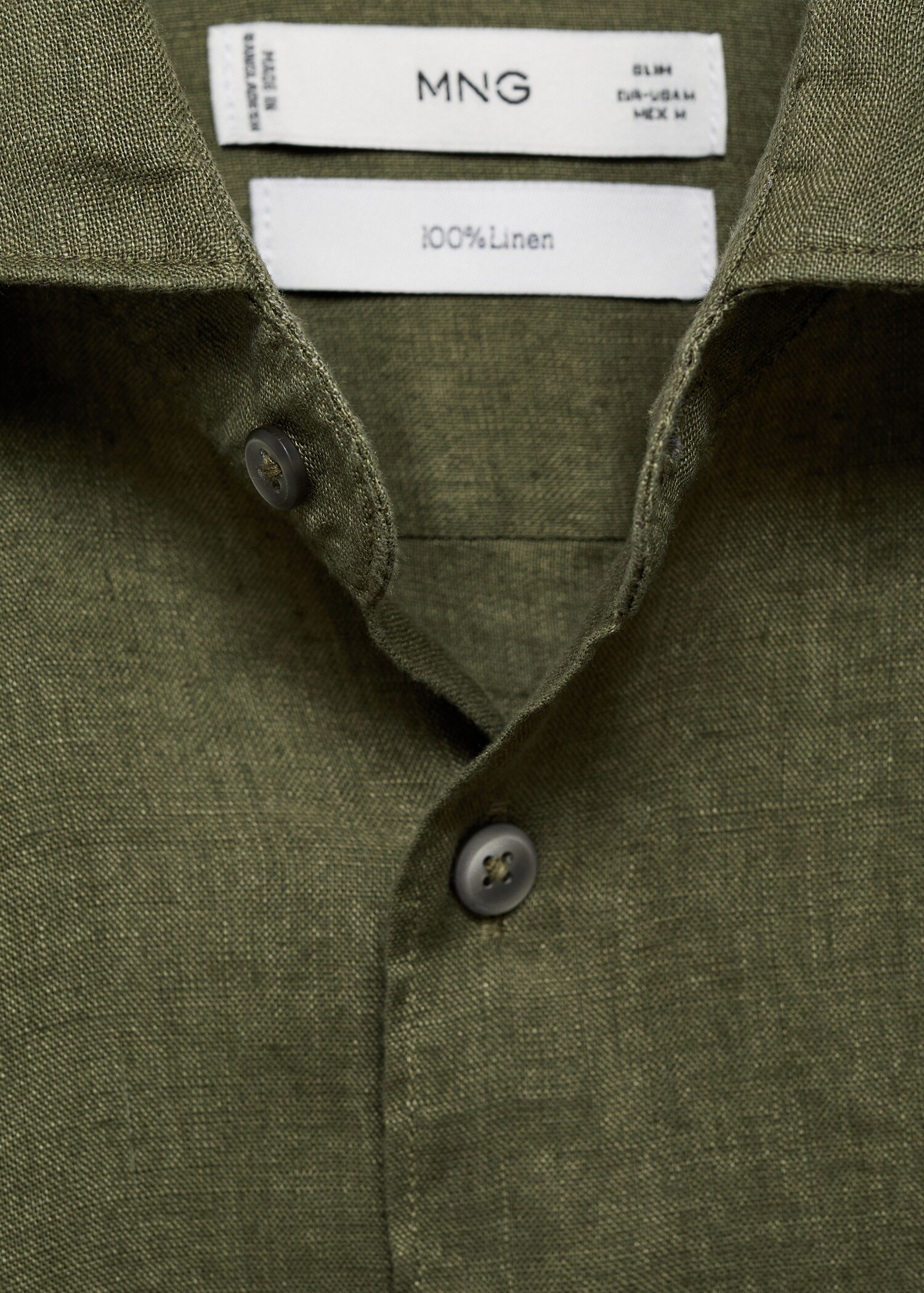 Camisa slim fit 100% lino - Detalle del artículo 8